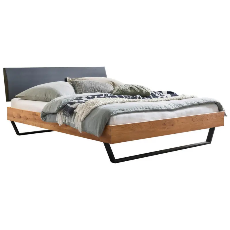 Bett 140/200 cm in Eichefarben