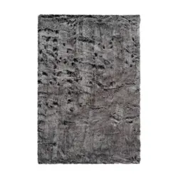 Hochflorteppich 120/170 cm Anthrazit