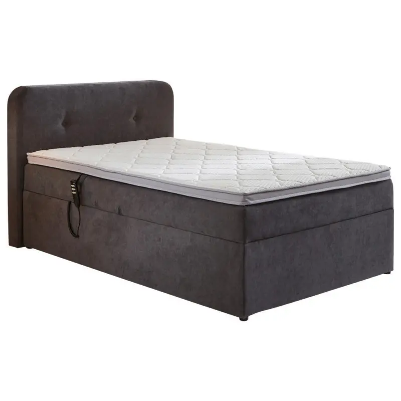 Boxspringbett 120/200 cm in Grau