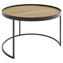 Couchtisch in Holz 50/50/39 cm