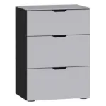 XXXLutz Lauterach - Ihr M&ouml;belhaus bei Bregenz Nachtk&auml;stchen 45/65/43 cm in Schwarz, Hellgrau
