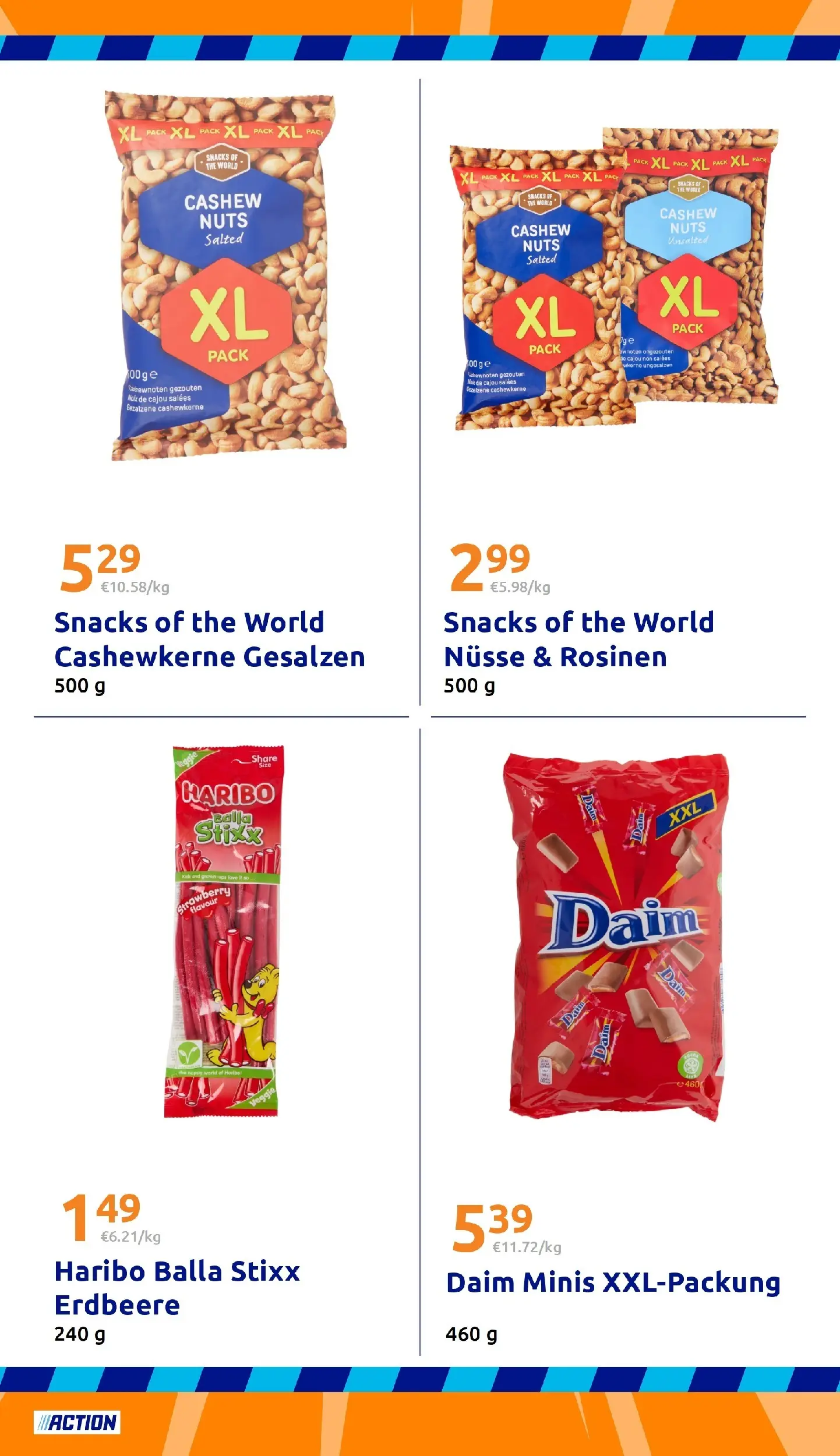 Action - Action: Kleine Preise, große Freude ab 05.05.2026 → Angebote nächste Woche | Seite: 24 | Produkte: Haribo, Rosinen, Nüsse