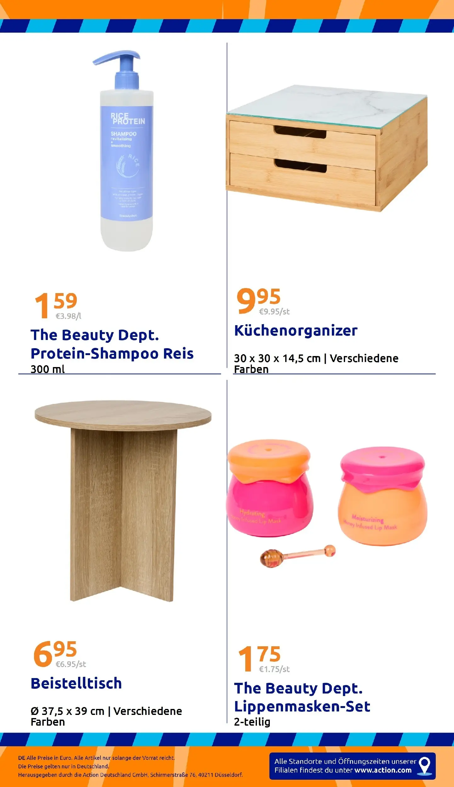 Action - Action: Kleine Preise, große Freude ab 05.05.2026 → Angebote nächste Woche | Seite: 31 | Produkte: Beistelltisch, Shampoo, Reis
