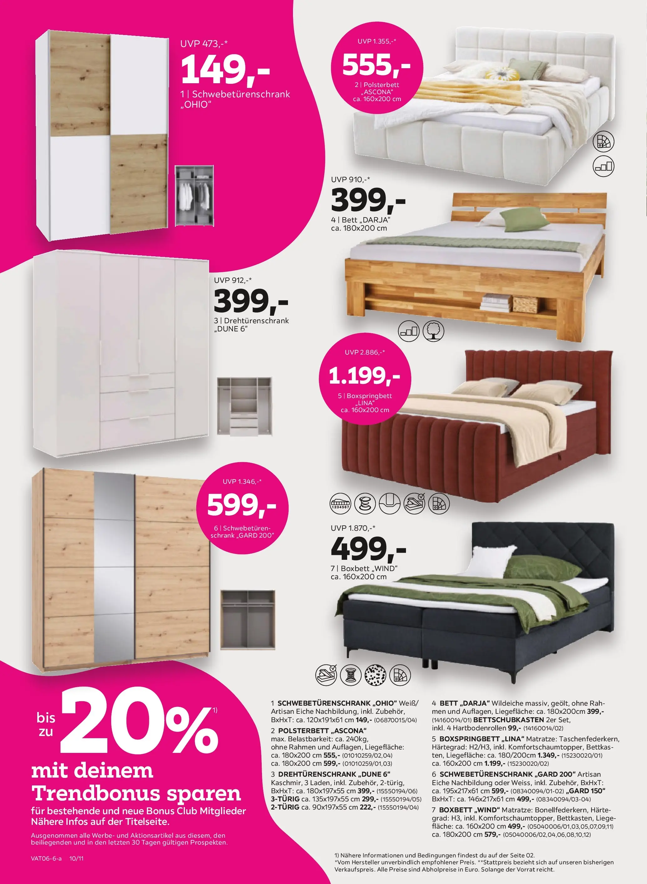Mömax - mömax: aktuelle Angebote von 25.05.2026 - Aktuelle Angebote | Seite: 10 | Produkte: Bett, Matratze, Schrank