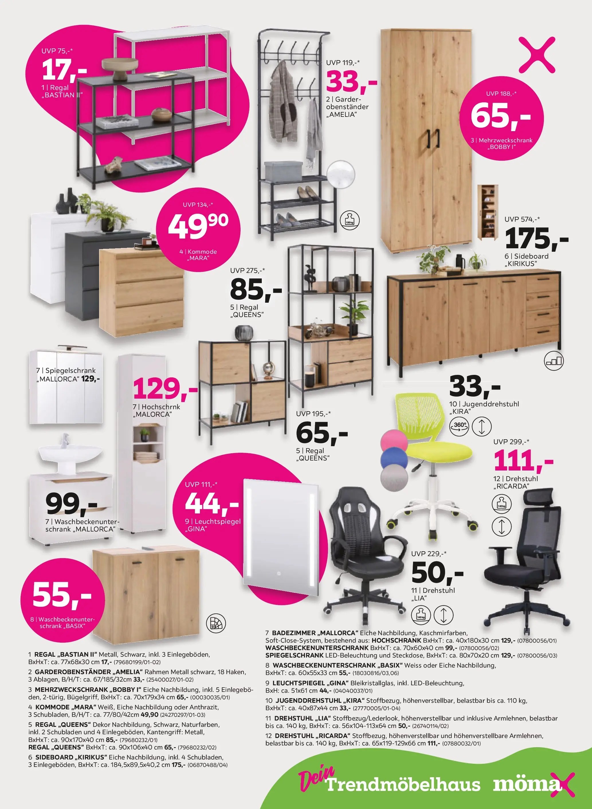 Mömax - mömax: aktuelle Angebote von 25.05.2026 - Aktuelle Angebote | Seite: 13 | Produkte: Kommode, Regal, Schrank
