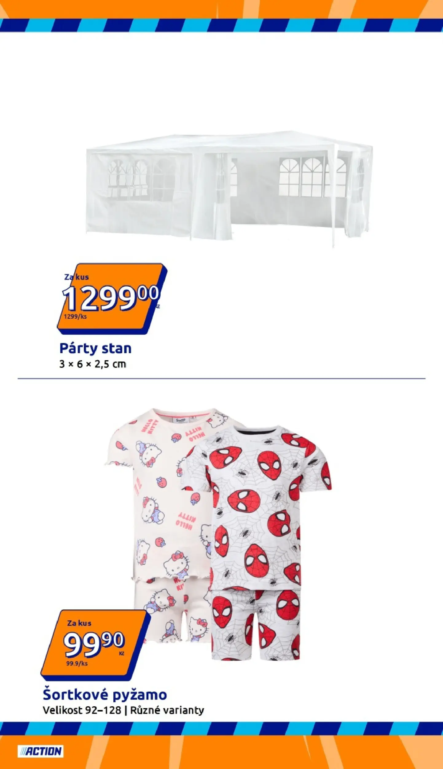 Action leták od 06.05.2026 - Akční leták online | Strana: 3 | Produkty: Pyžamo, Stan, Párty stan
