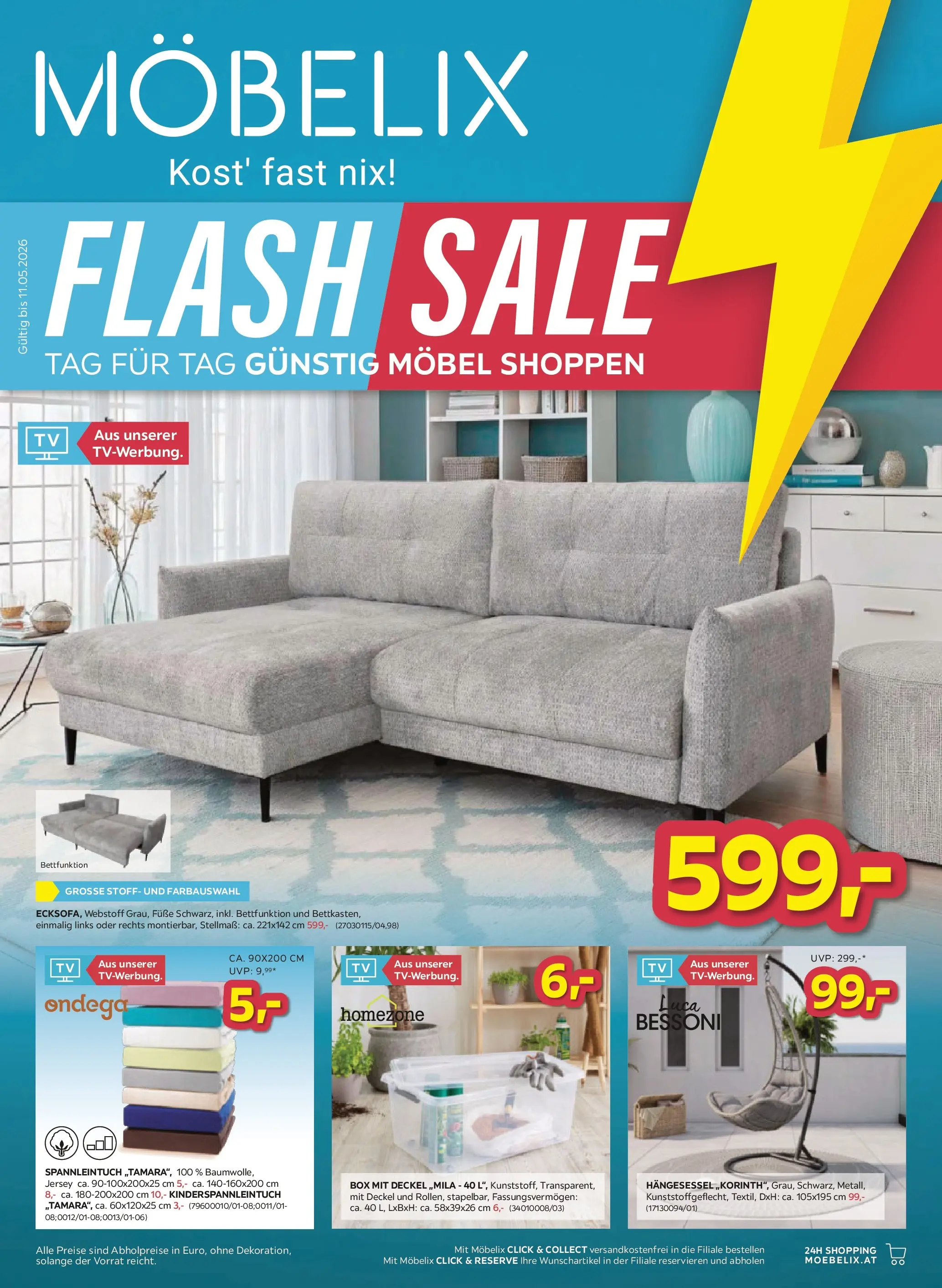 Möbelix - Flash Sale von 04.05.2026 - Aktuelle Angebote | Seite: 1 | Produkte: Box
