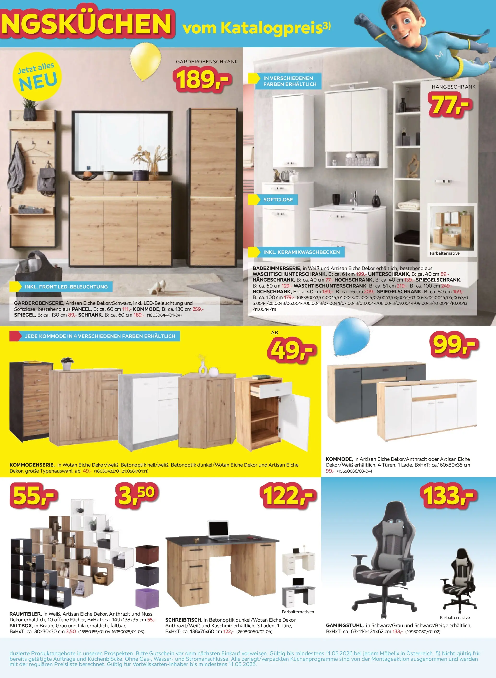 Möbelix - Flash Sale von 04.05.2026 - Aktuelle Angebote | Seite: 5 | Produkte: Wasser, Kommode