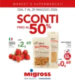 Migross Supermercati & Market Sconti fino al 50% - al 20.05.2026