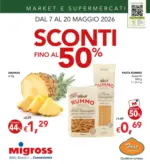 Migross Supermercati & Market Sconti fino al 50% - al 20.05.2026