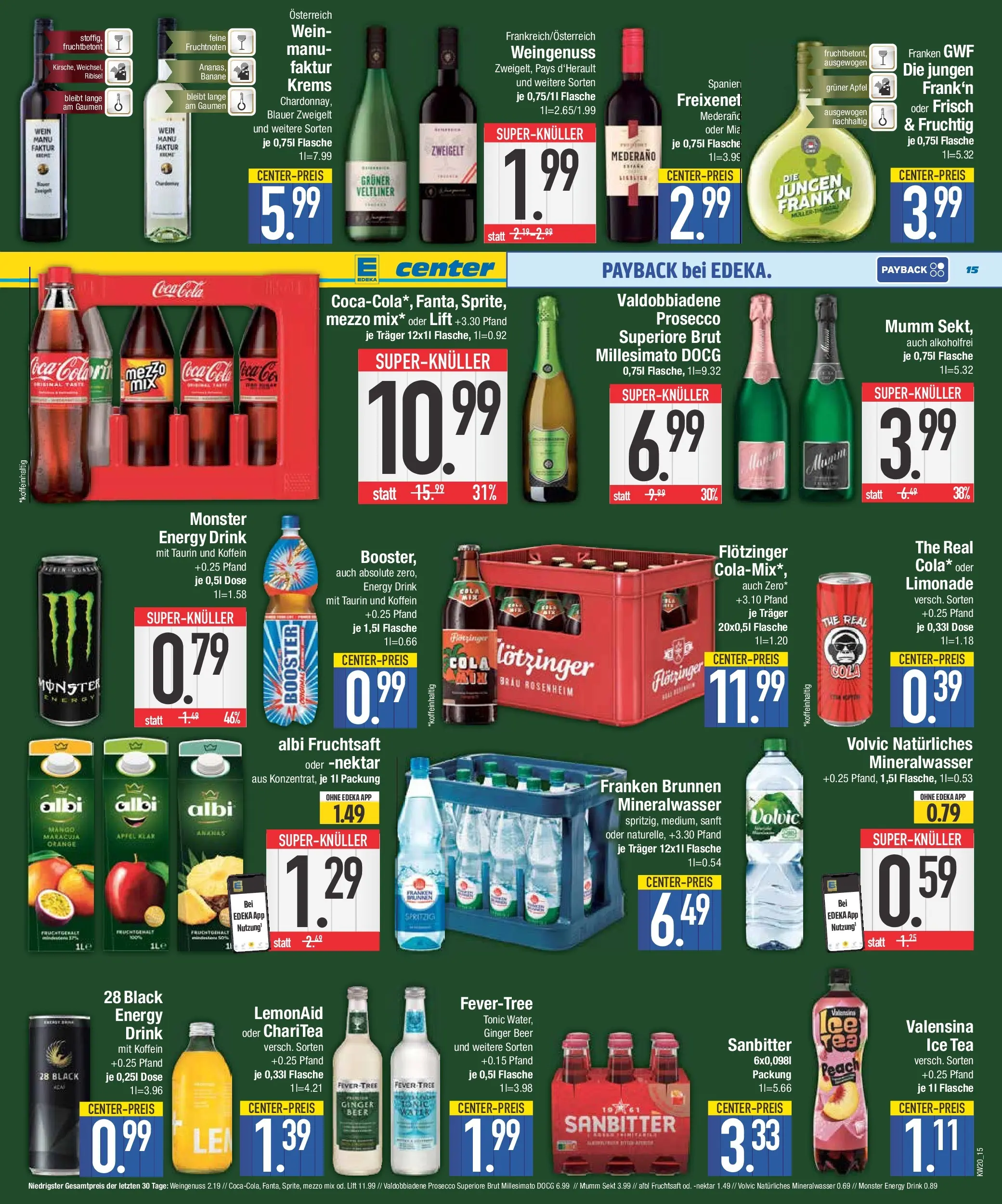 E center Prospekt Bad Reichenhall	 (ab 10.05.2026) zum Blättern | Seite: 15 | Produkte: Mumm sekt, Coca cola, Cola, Äpfel
