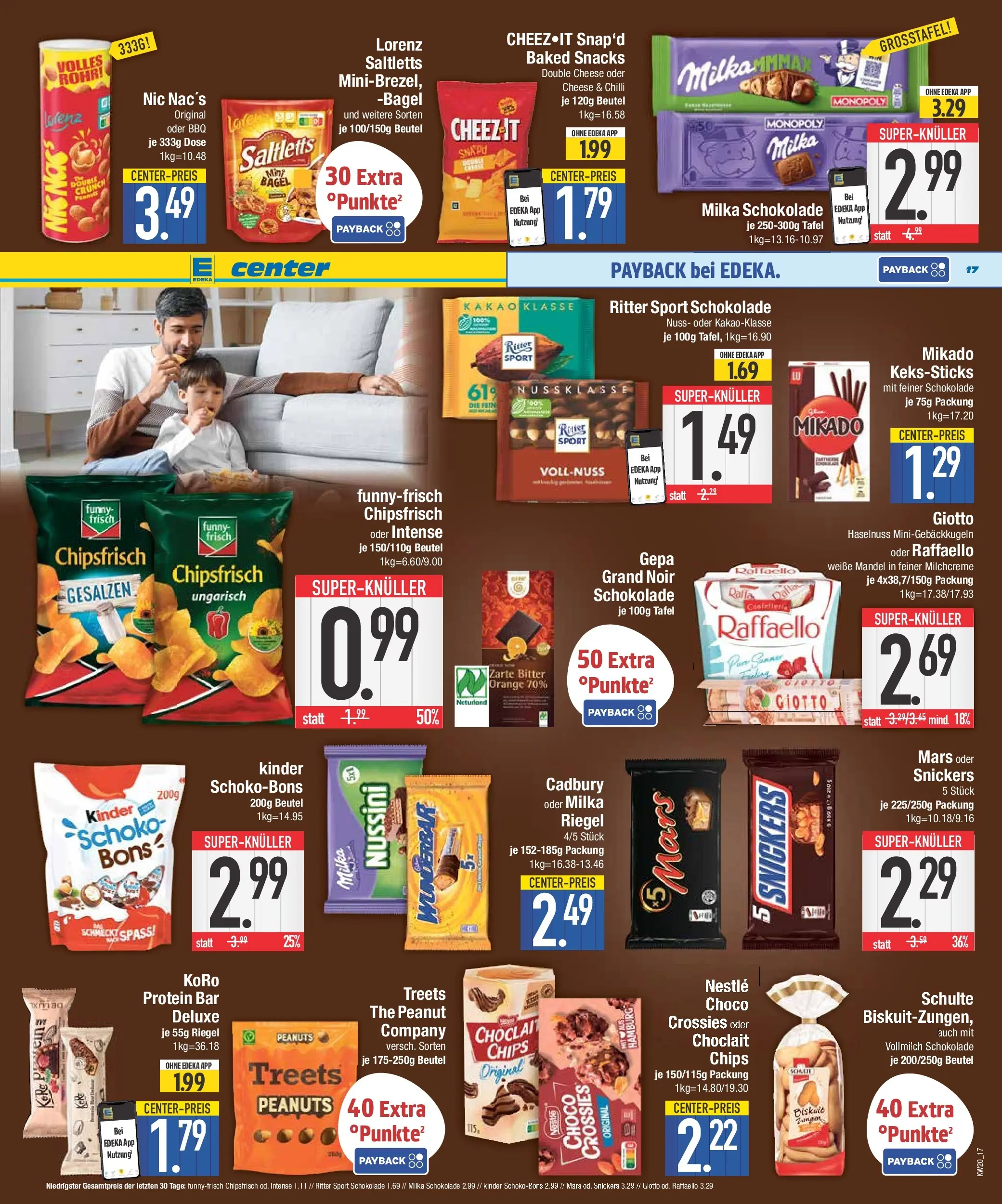 E center Prospekt Bad Reichenhall	 (ab 10.05.2026) zum Blättern | Seite: 17 | Produkte: Schokolade, Milka schokolade, Ritter sport, Funny frisch