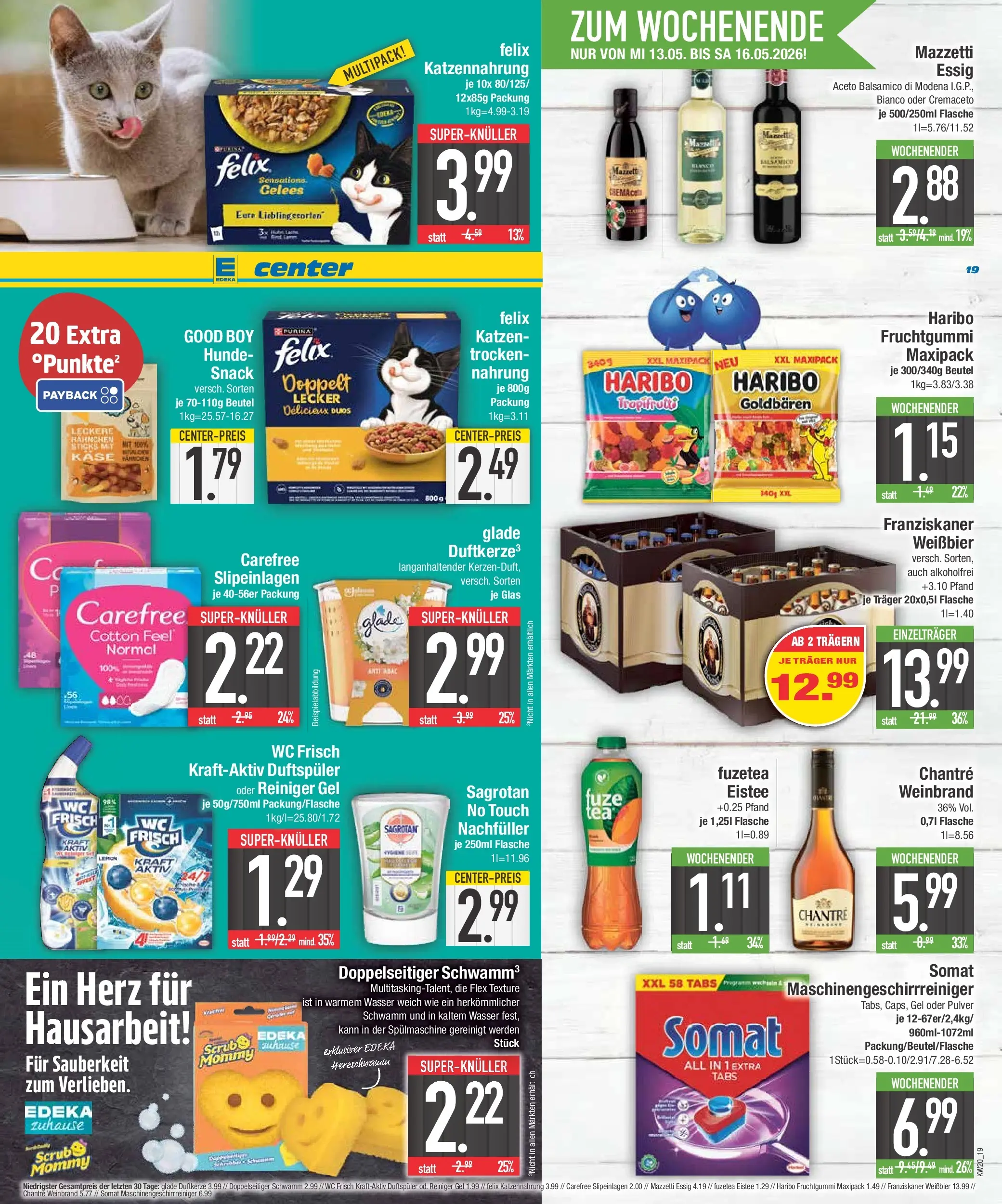 E center Prospekt Bad Reichenhall	 (ab 10.05.2026) zum Blättern | Seite: 19 | Produkte: Käse, Balsamico, Wasser, Wc frisch