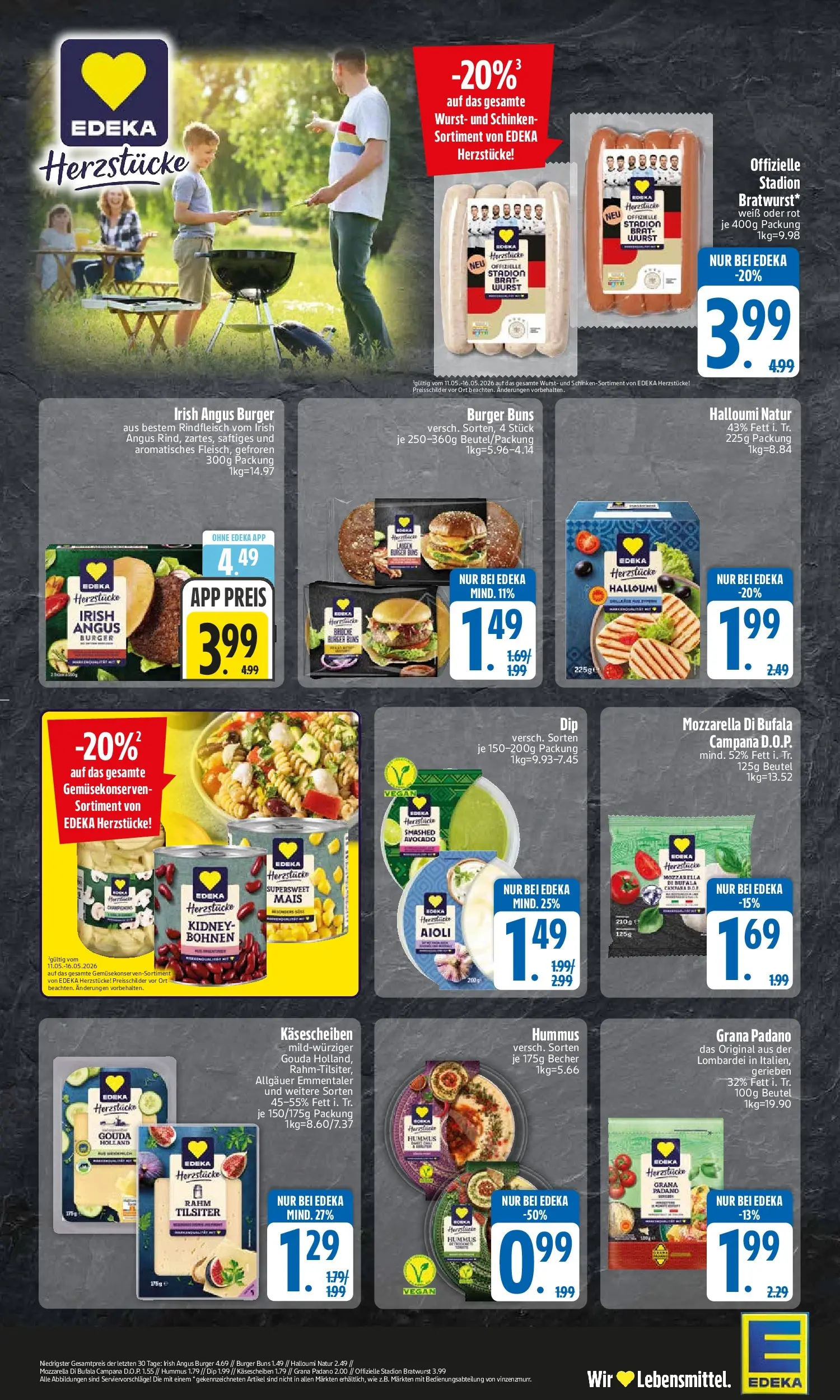 Edeka prospekt Neusäß-Steppach	 (ab 10.05.2026) » Angebote Online | Seite: 2 | Produkte: Mozzarella, Champignons, Schinken, Rindfleisch