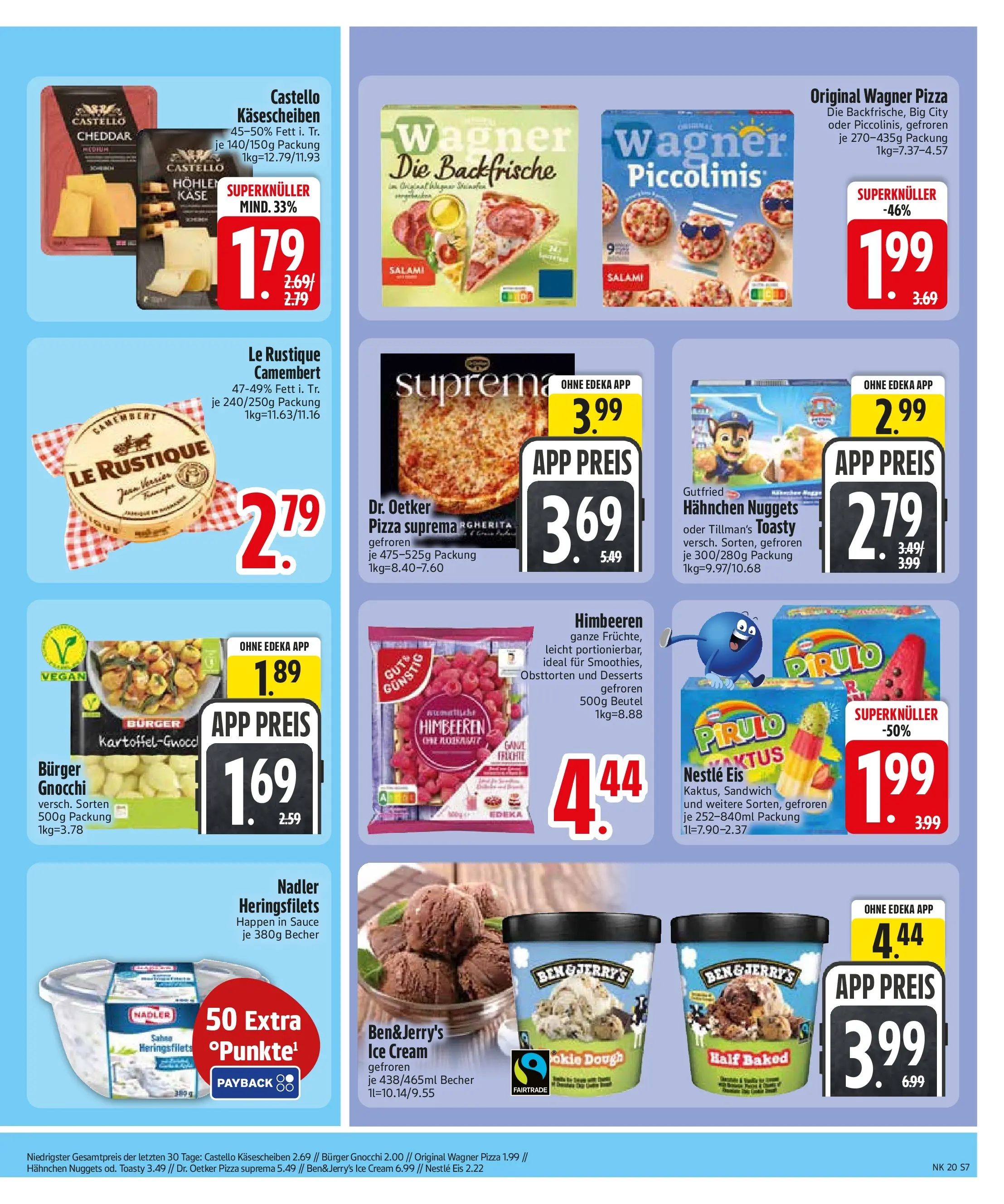 Edeka prospekt Neusäß-Steppach	 (ab 10.05.2026) » Angebote Online | Seite: 9 | Produkte: Hahnchen, Wagner pizza, Piccolinis, Salami