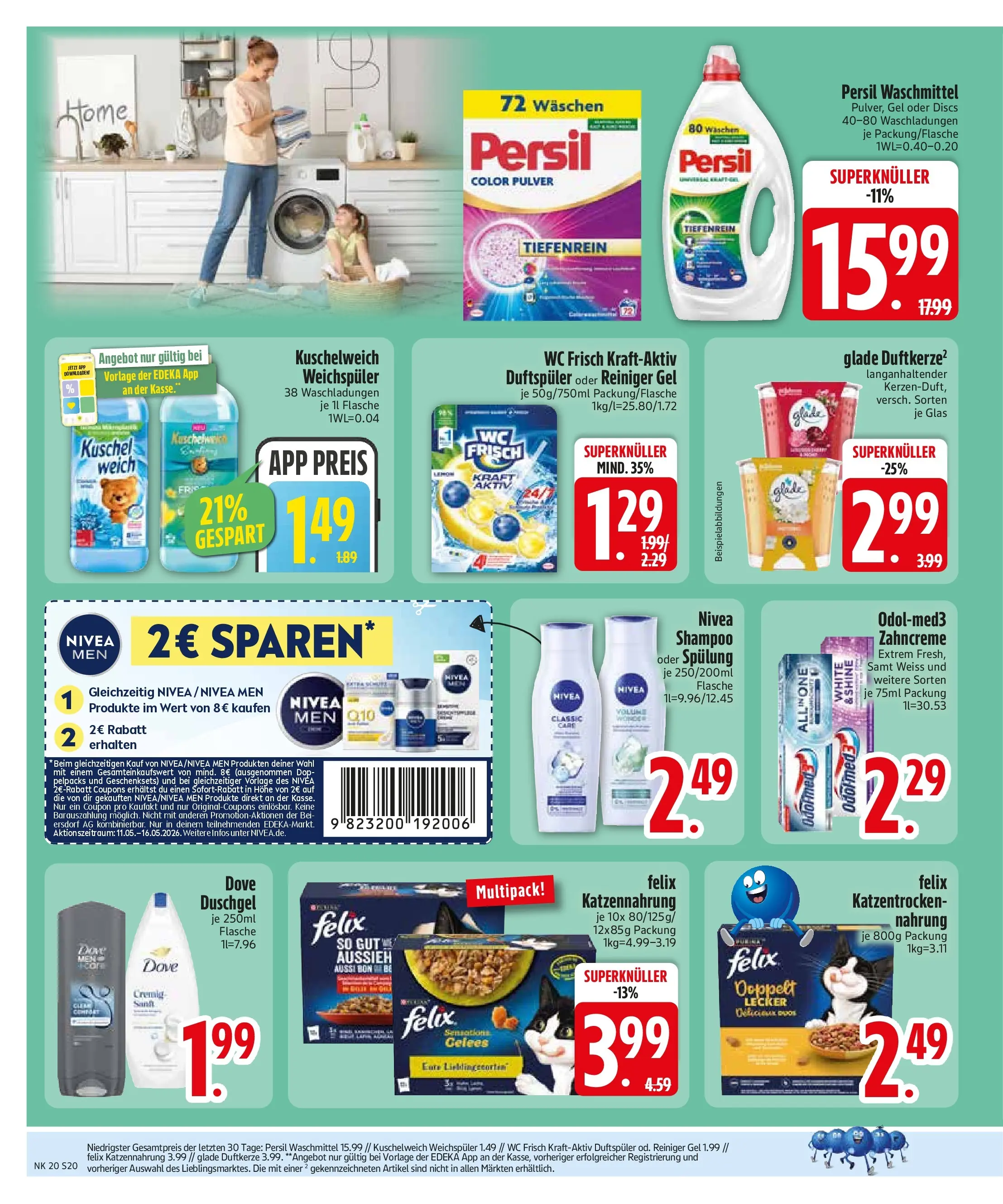 Edeka prospekt Neusäß-Steppach	 (ab 10.05.2026) » Angebote Online | Seite: 22 | Produkte: Spülung, Duschgel, Waschmittel, Wc frisch