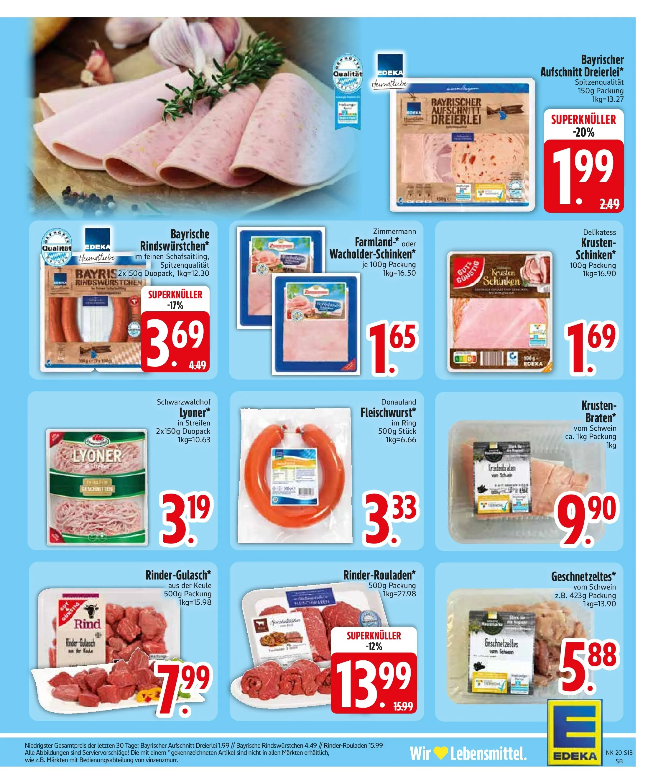 Edeka prospekt Bodenkirchen	 (ab 10.05.2026) » Angebote Online | Seite: 15 | Produkte: Rinderrouladen, Gulasch, Schinken