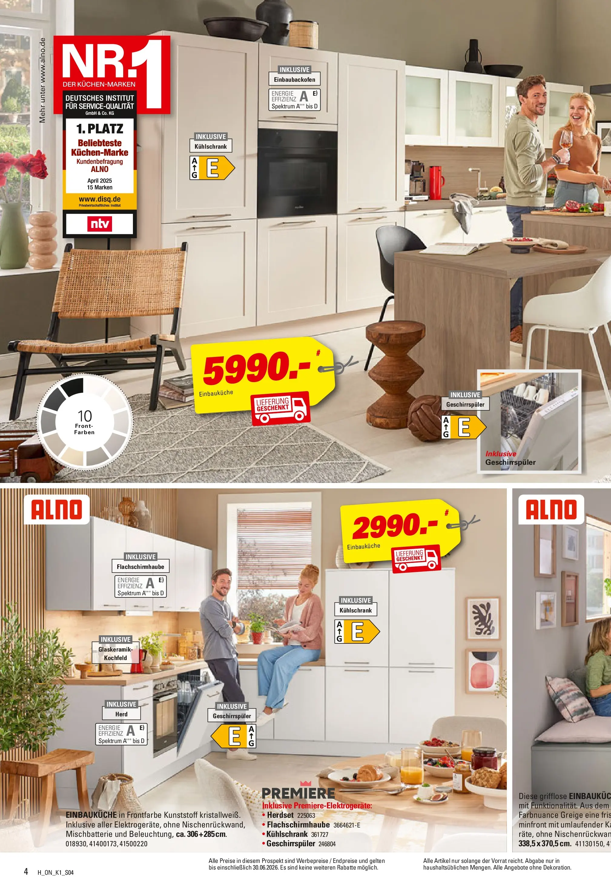 Höffner Prospekt Barsbüttel	 (ab 06.05.2026) zum Blättern | Seite: 4 | Produkte: Herd, Einbauküche, Kühlschrank, Kochfeld