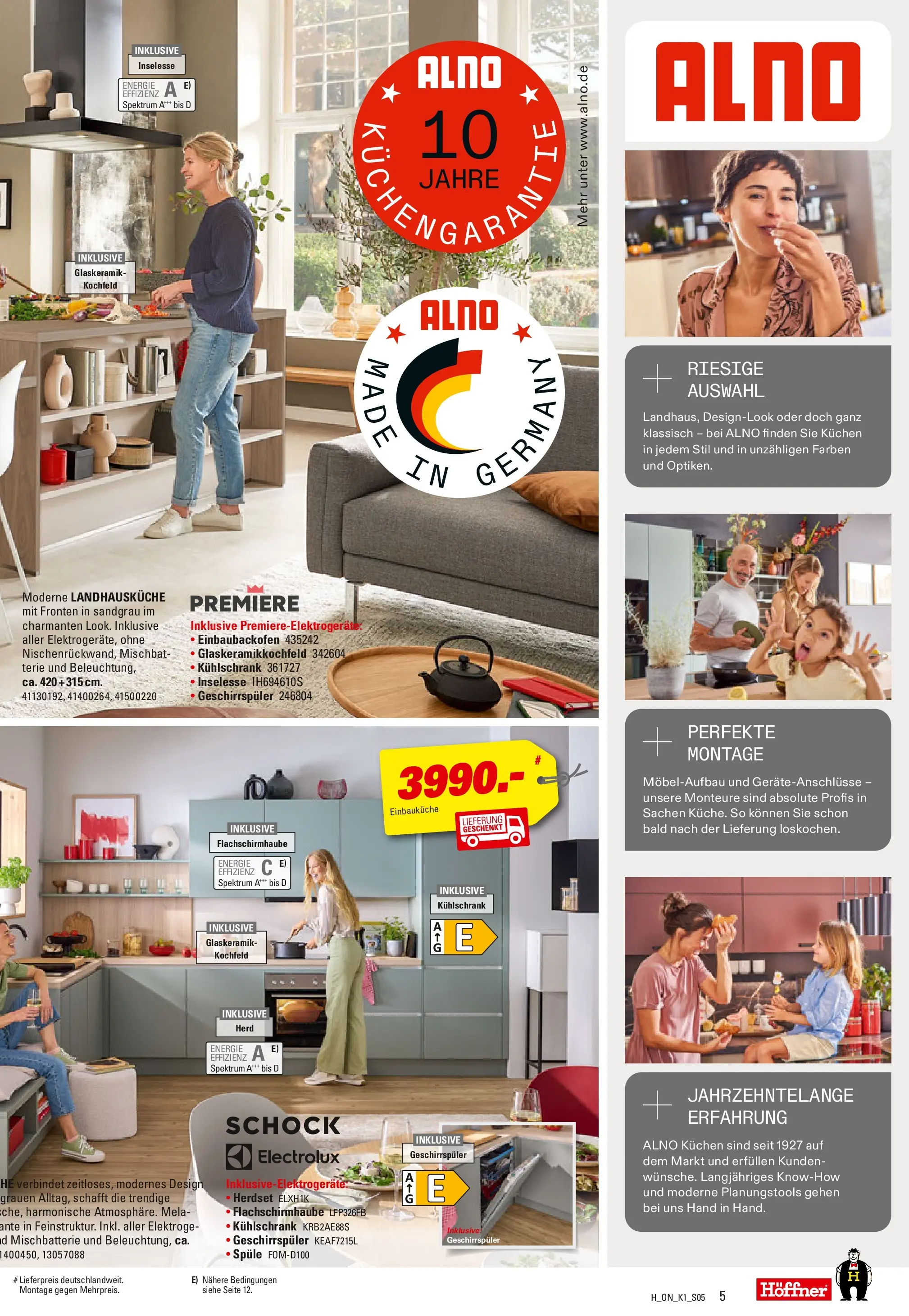 Höffner Prospekt Barsbüttel	 (ab 06.05.2026) zum Blättern | Seite: 5 | Produkte: Herd, Einbauküche, Kühlschrank, Kochfeld