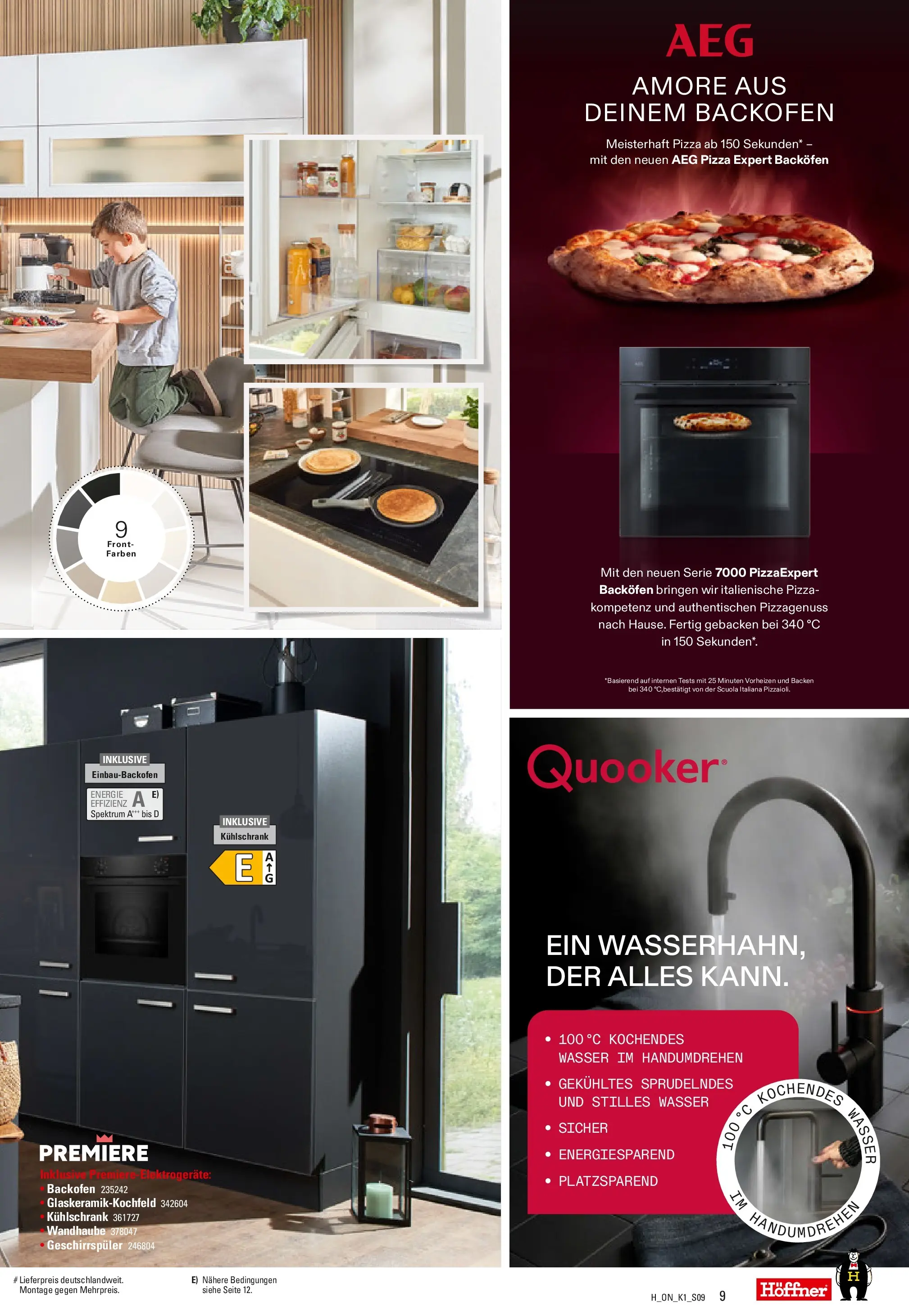 Höffner Prospekt Barsbüttel	 (ab 06.05.2026) zum Blättern | Seite: 9 | Produkte: AEG, Geschirrspüler, Wasser, Backofen