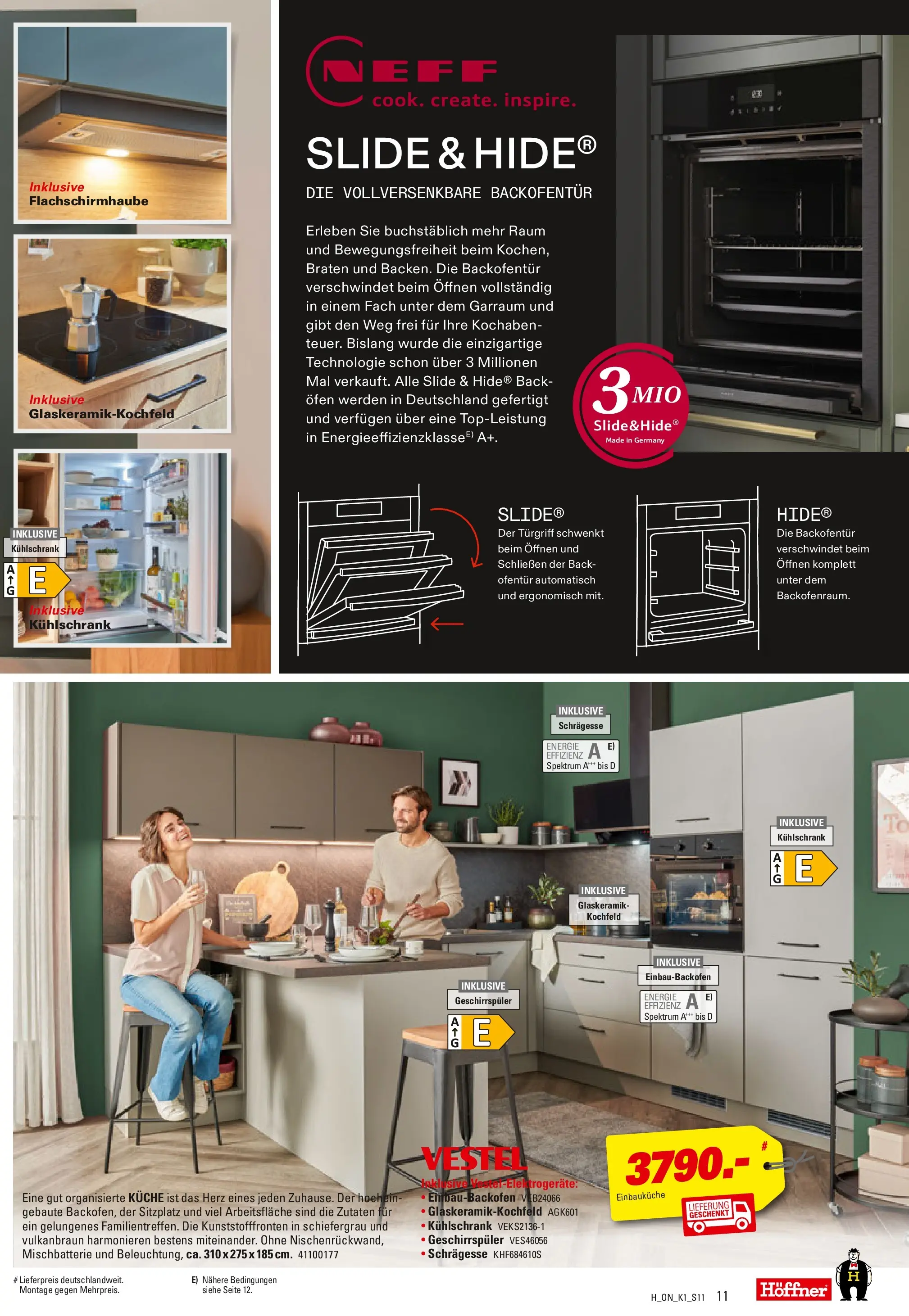Höffner Prospekt Barsbüttel	 (ab 06.05.2026) zum Blättern | Seite: 11 | Produkte: Ofen, Geschirrspüler, Küche, Kühlschrank