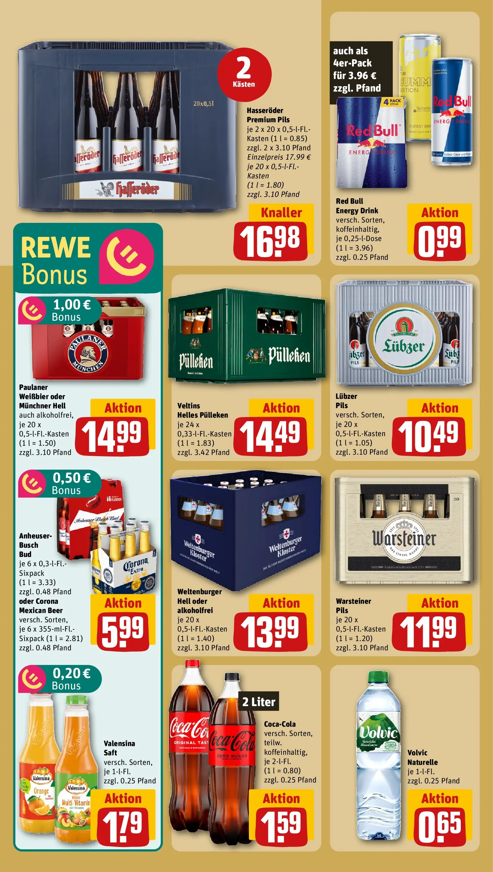 REWE Prospekt ab 10.05.2026 zum Blättern » Angebote | Seite: 19 | Produkte: Warsteiner, Volvic, Paulaner, Veltins