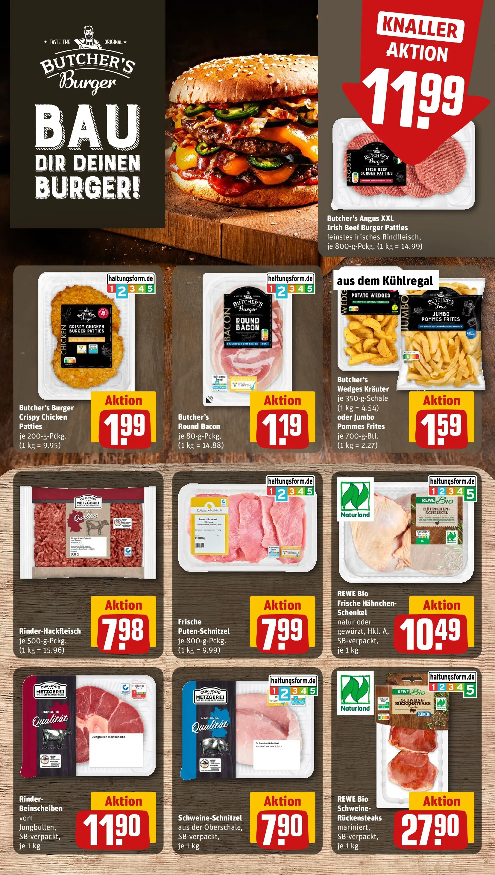 REWE Prospekt ab 10.05.2026 zum Blättern » Angebote | Seite: 10 | Produkte: Pommes, Burger, Pommes frites, Schnitzel