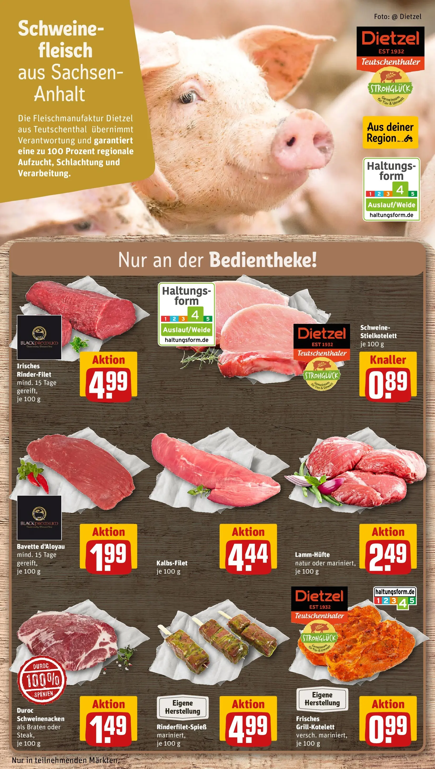 REWE Prospekt ab 10.05.2026 zum Blättern » Angebote | Seite: 12 | Produkte: Rinderfilet, Schweinenacken, Steak, Fleisch