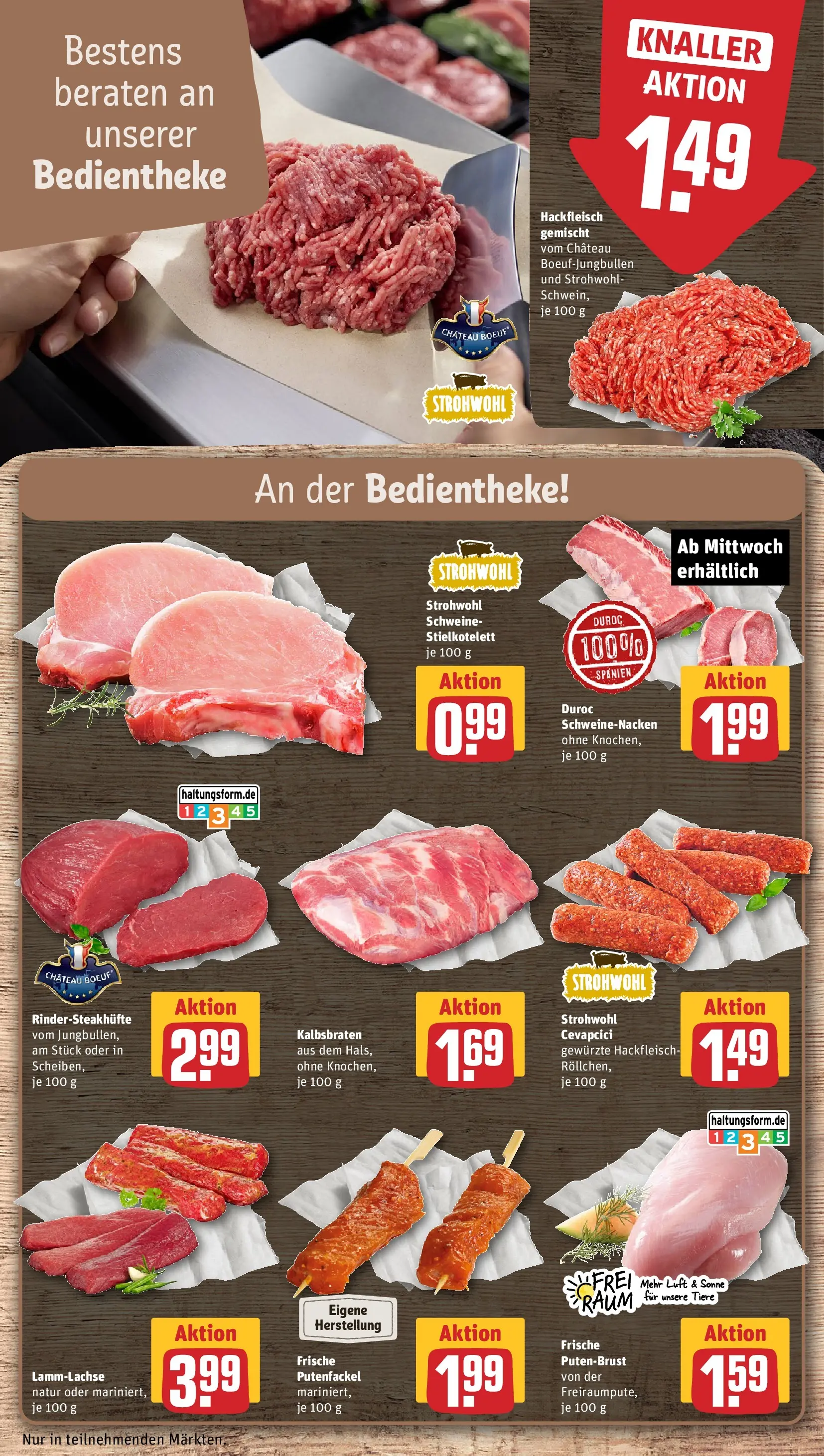 REWE Prospekt ab 10.05.2026 zum Blättern » Angebote | Seite: 19 | Produkte: Cevapcici, Schweinenacken, Hackfleisch