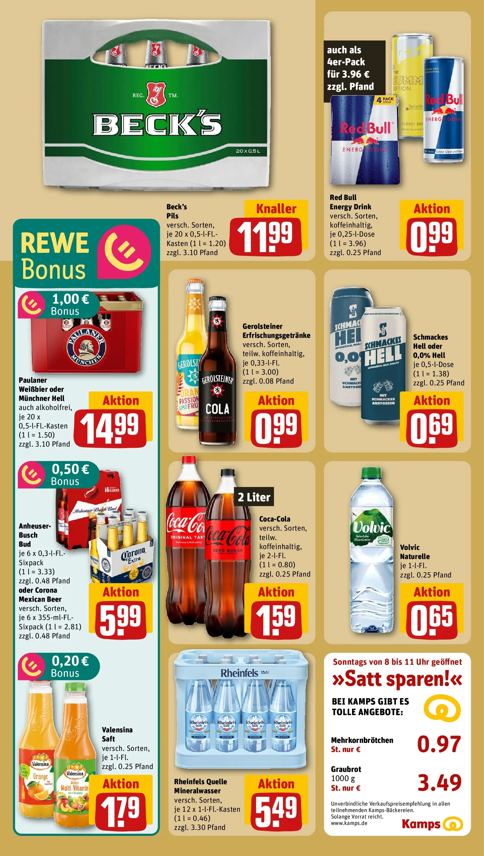 REWE Prospekt ab 10.05.2026 zum Blättern » Angebote | Seite: 17 | Produkte: Valensina, Volvic, Uhr, Paulaner