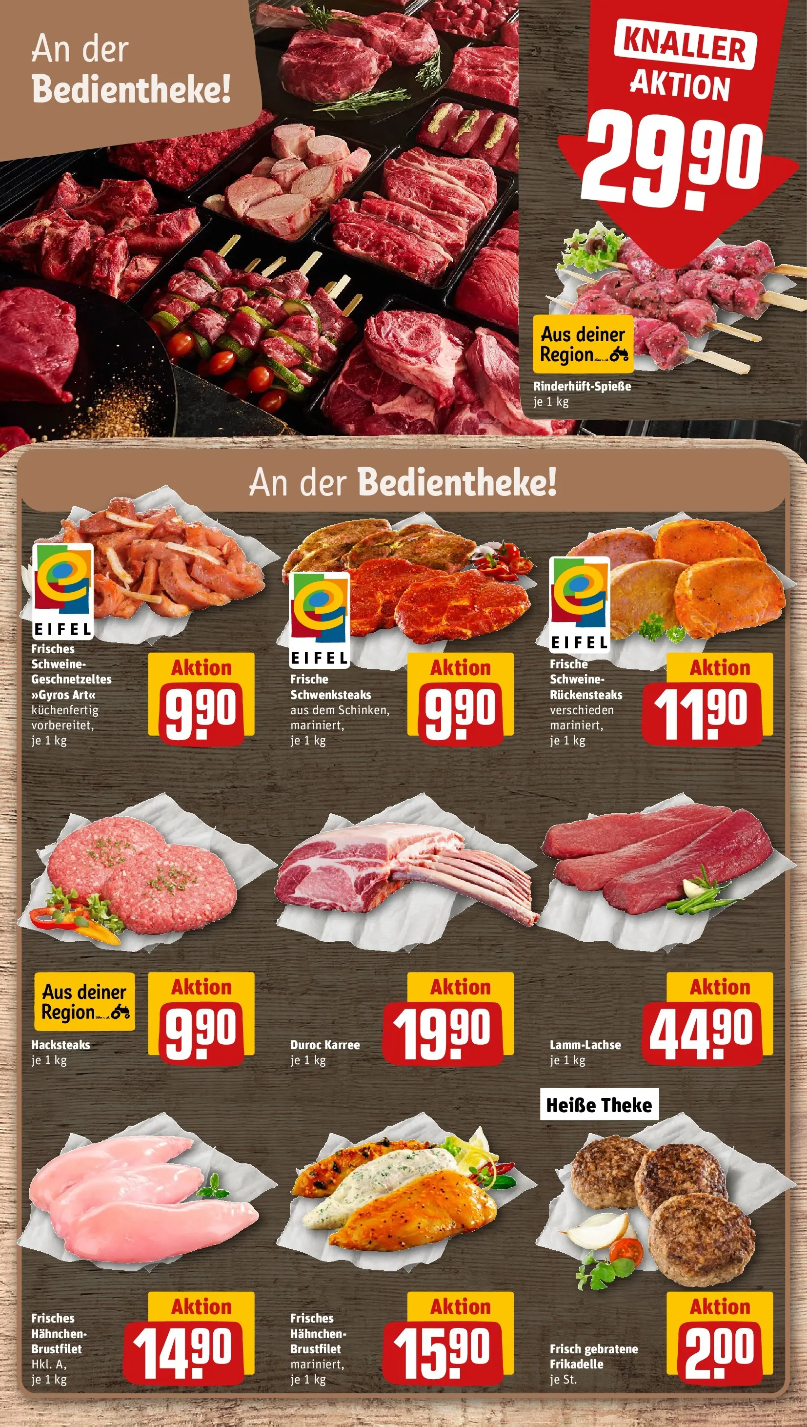 REWE Prospekt ab 10.05.2026 zum Blättern » Angebote | Seite: 10 | Produkte: Hahnchen, Theke, Schinken