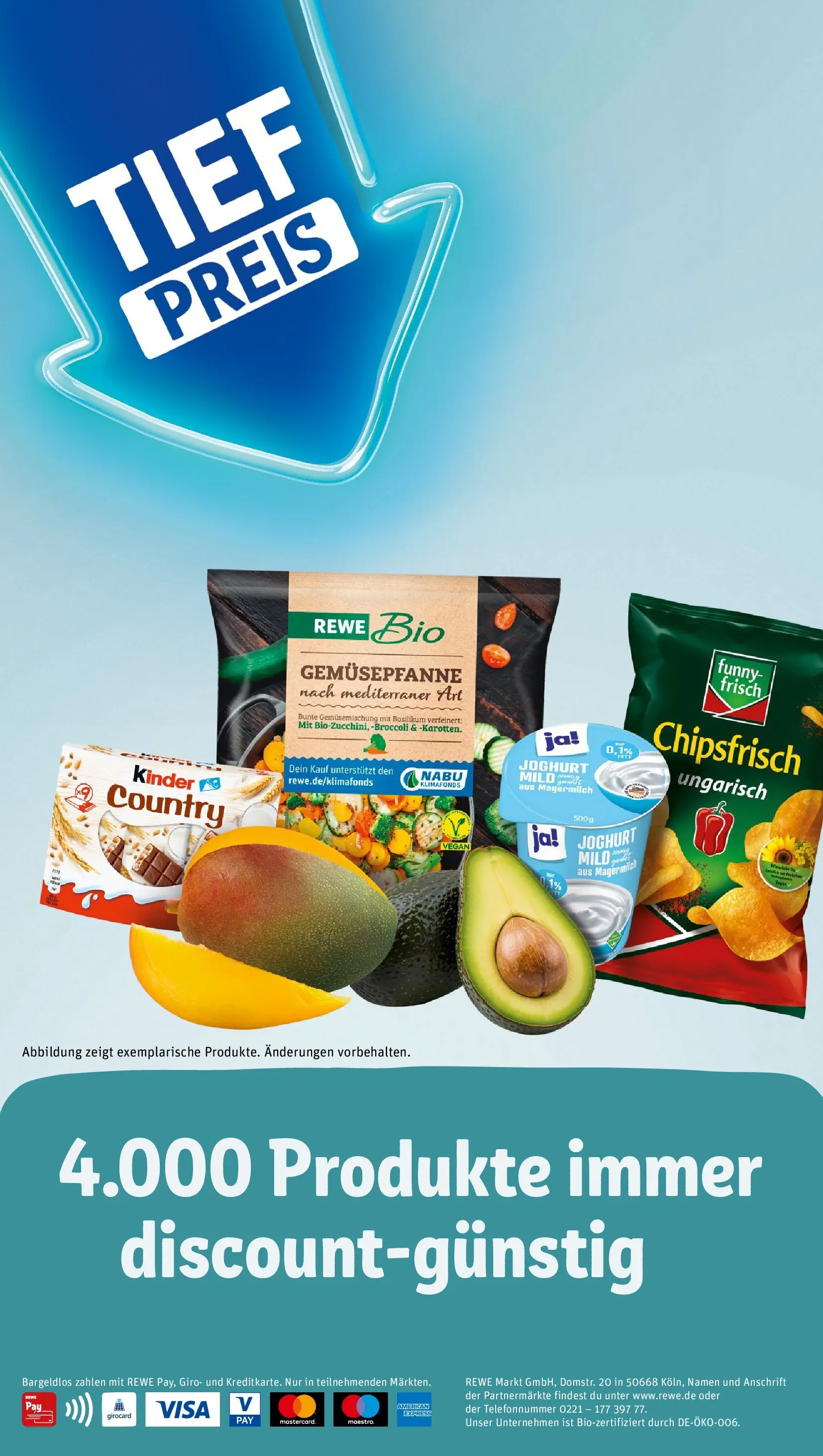 REWE Prospekt ab 14.06.2026 zum Blättern » Angebote | Seite: 2 | Produkte: Joghurt, Kinder riegel, Chips, Kinder country