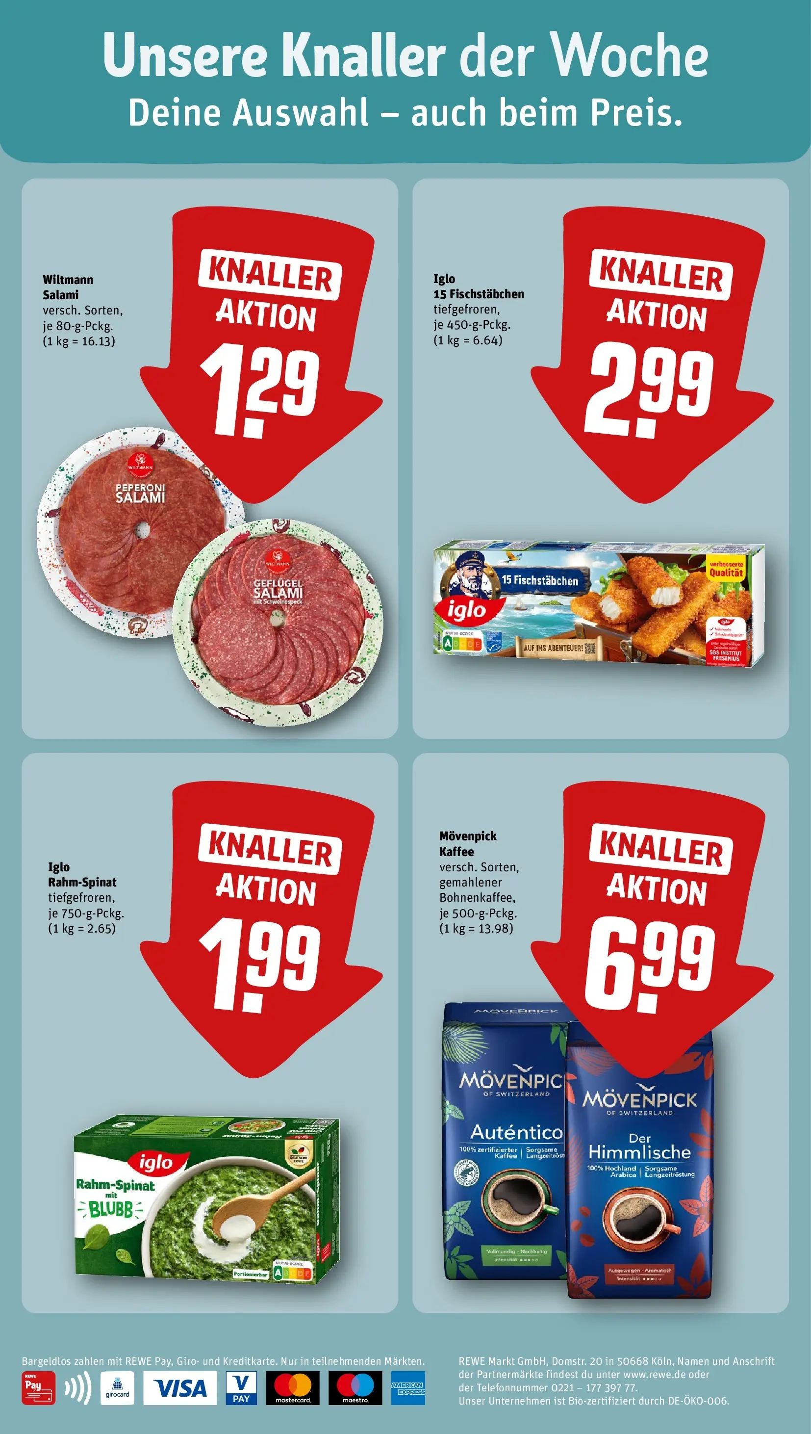 REWE Prospekt ab 10.05.2026 zum Blättern » Angebote | Seite: 4 | Produkte: Iglo, Alpro, Paprika, Pasta