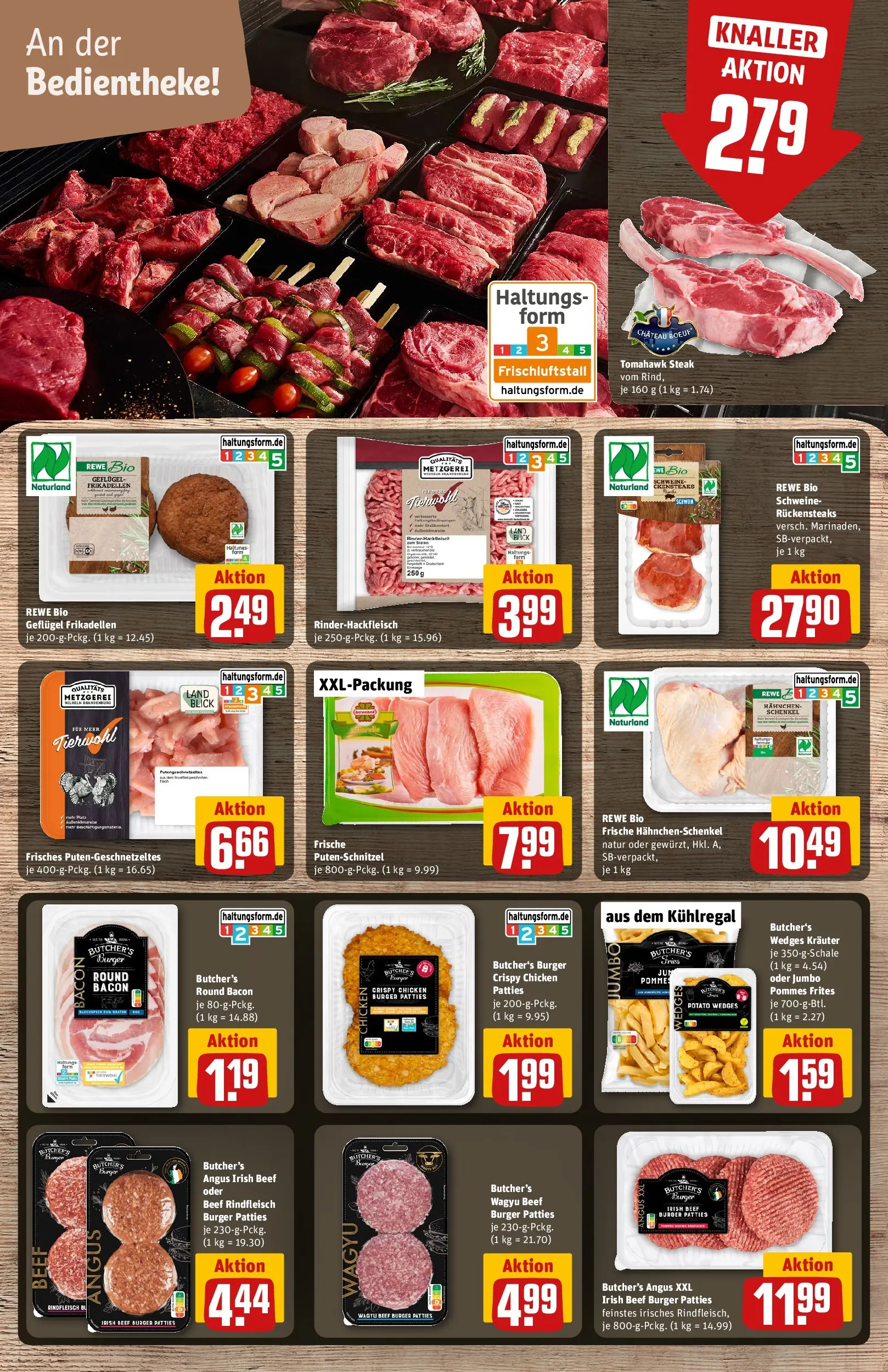 REWE Prospekt ab 10.05.2026 zum Blättern » Angebote | Seite: 10 | Produkte: Pommes, Burger, Pommes frites, Putenschnitzel