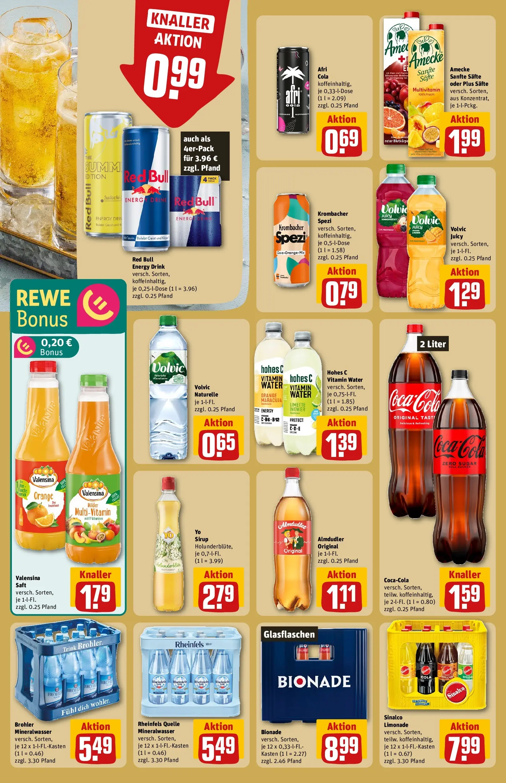 REWE Prospekt ab 10.05.2026 zum Blättern » Angebote | Seite: 20 | Produkte: Bionade, Mineralwasser, Valensina, Saft