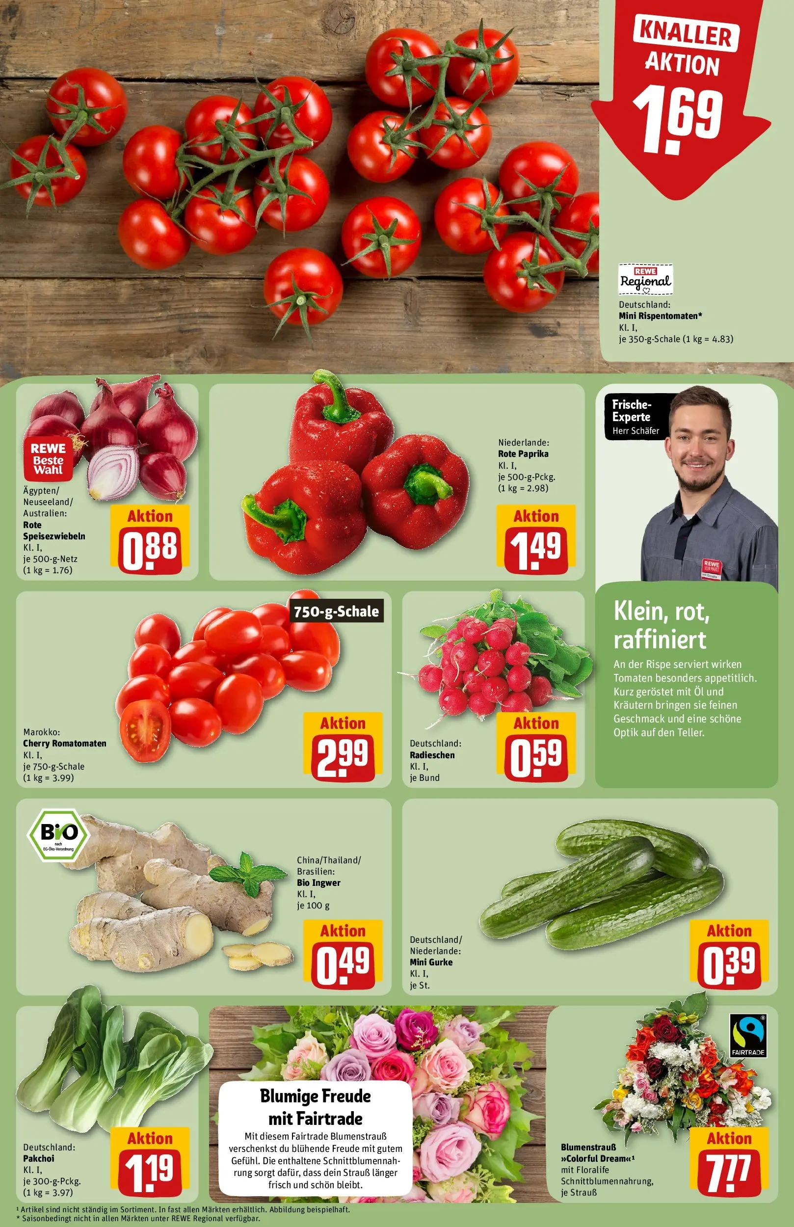 REWE Prospekt ab 10.05.2026 zum Blättern » Angebote | Seite: 9 | Produkte: Öl, Tomaten, Paprika