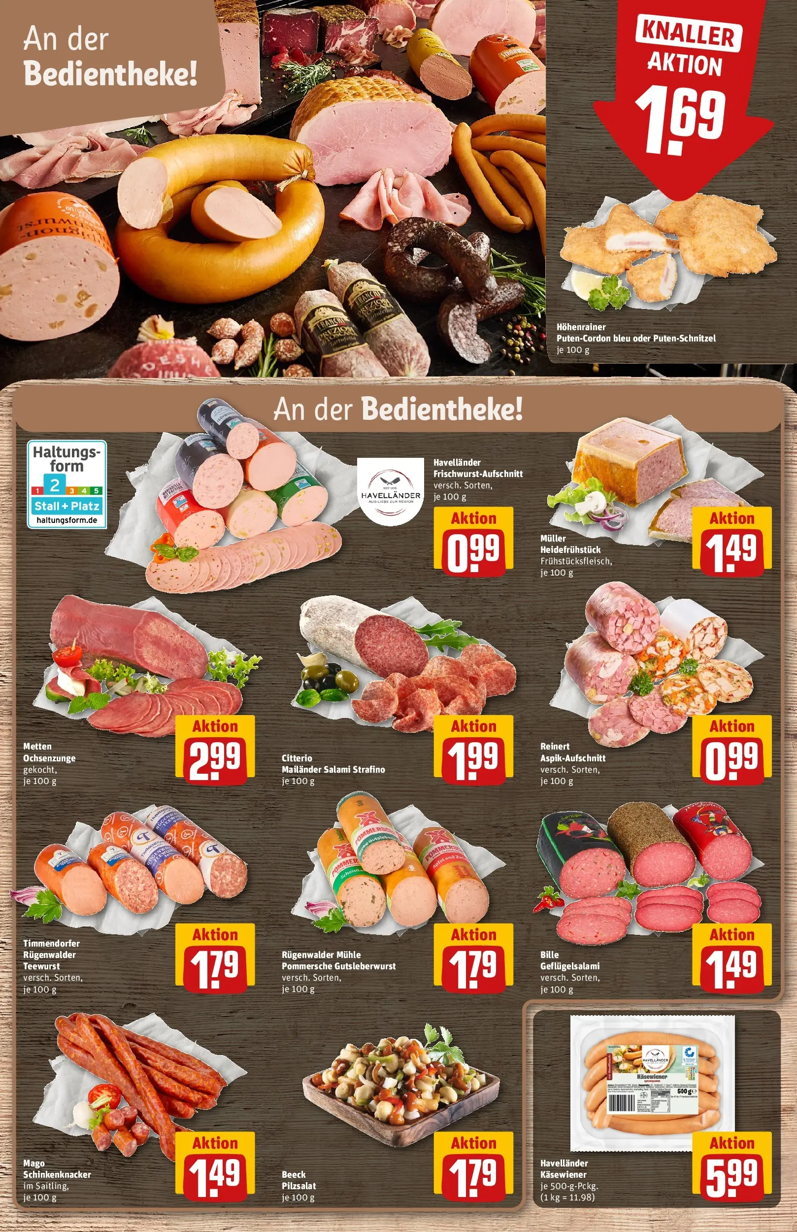 REWE Prospekt ab 10.05.2026 zum Blättern » Angebote | Seite: 12 | Produkte: Mühle, Putenschnitzel, Salami