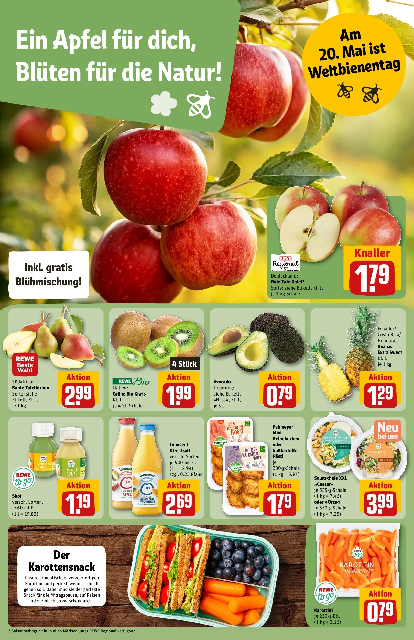 REWE Prospekt ab 10.05.2026 zum Blättern » Angebote | Seite: 10 | Produkte: Pommes, Schnitzel, Putenschnitzel, Fleisch