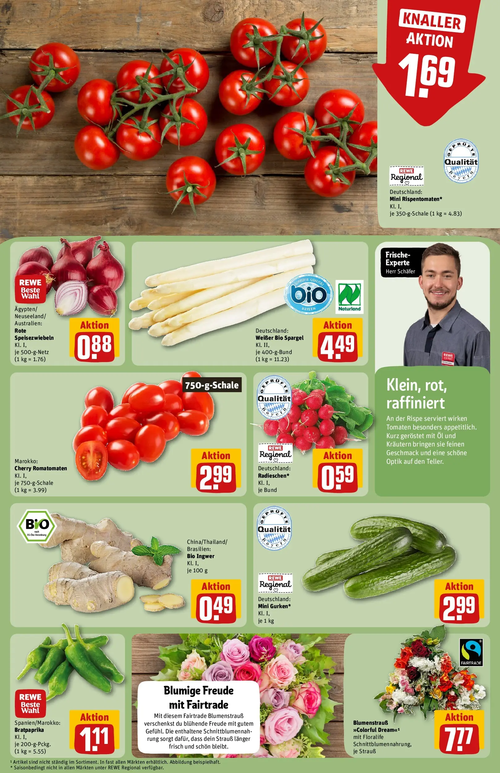 REWE Prospekt ab 10.05.2026 zum Blättern » Angebote | Seite: 11 | Produkte: Hahnchen, Schweinefleisch, Steak