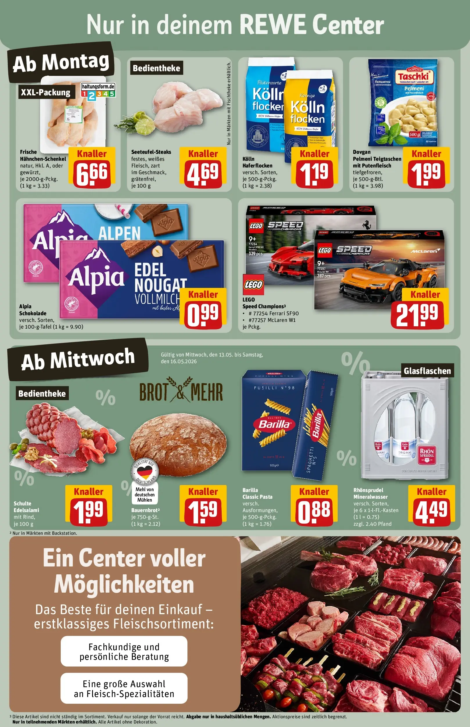 REWE Prospekt ab 10.05.2026 zum Blättern » Angebote | Seite: 3 | Produkte: Kolln, Mehl, Schokolade, Rhonsprudel