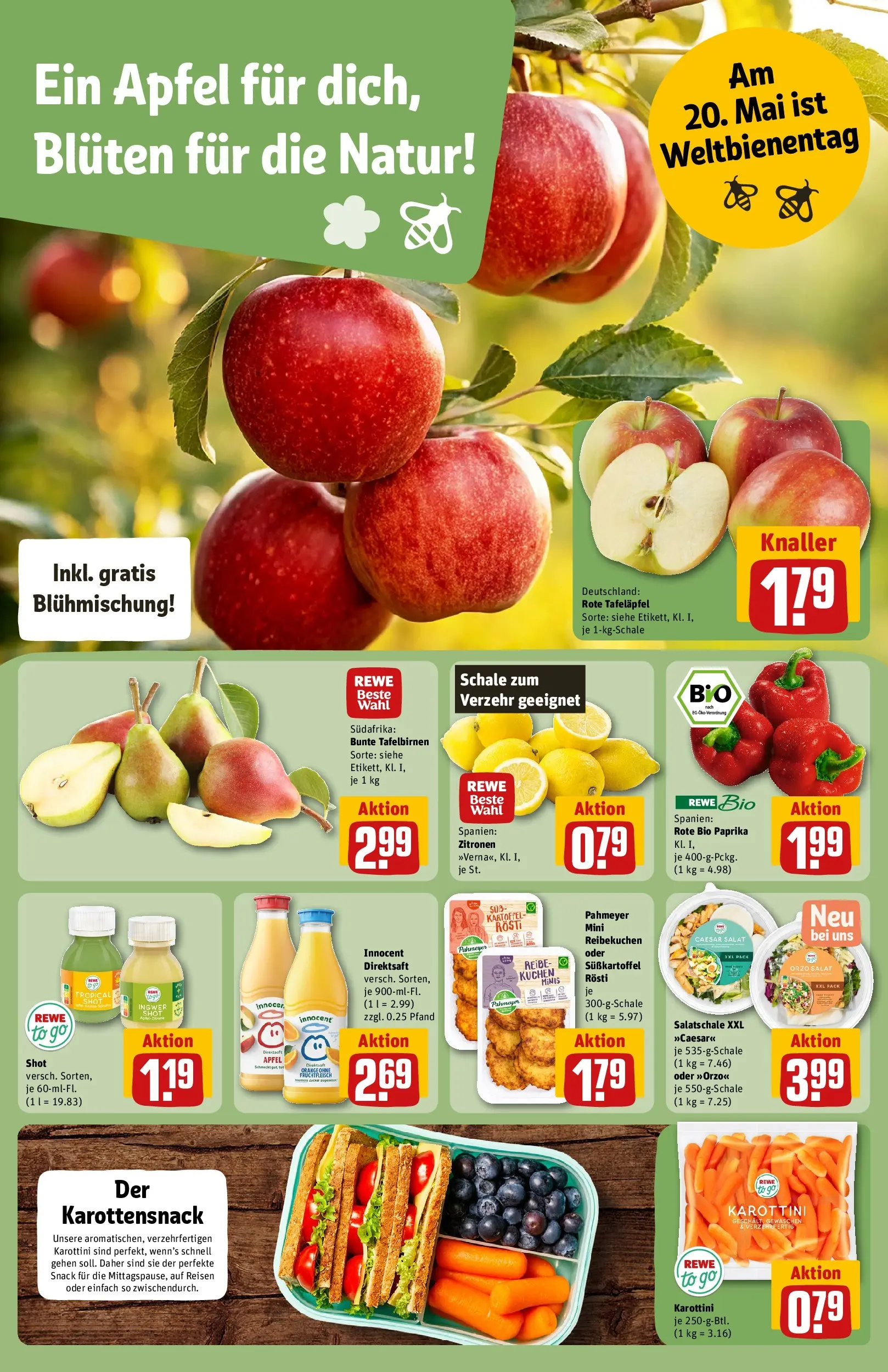 REWE Prospekt ab 10.05.2026 zum Blättern » Angebote | Seite: 8 | Produkte: Paprika, Kuchen, Salat, Zitronen