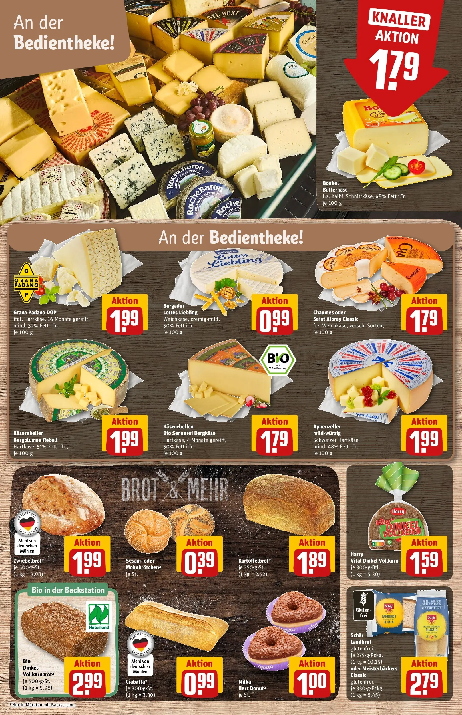REWE Prospekt ab 10.05.2026 zum Blättern » Angebote | Seite: 13 | Produkte: Mehl, Butter, Milka, Brot