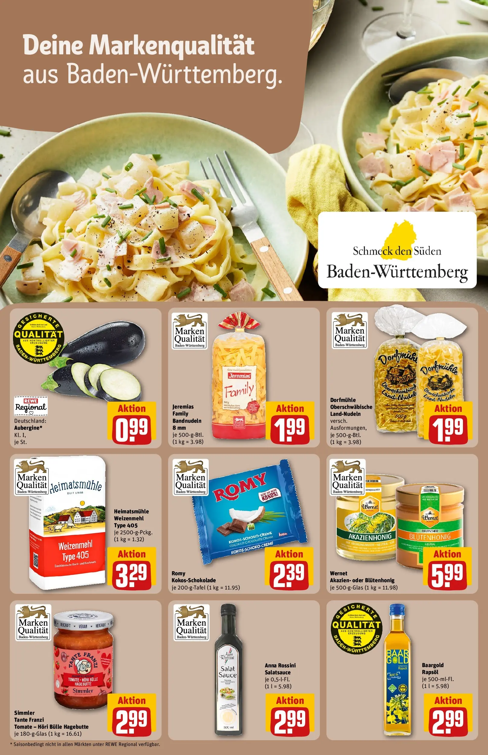 REWE Prospekt ab 10.05.2026 zum Blättern » Angebote | Seite: 18 | Produkte: Rapsöl, Weizenmehl, Pasta, Nudeln