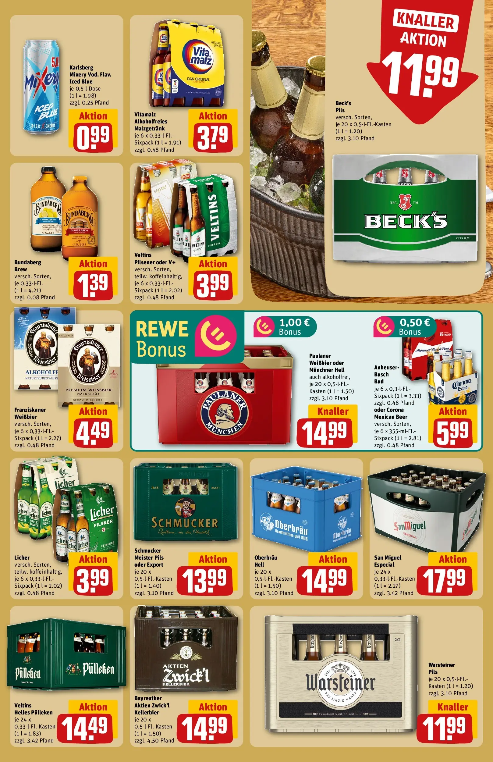 REWE Prospekt ab 10.05.2026 zum Blättern » Angebote | Seite: 23 | Produkte: Energy, Pils, Warsteiner, Mixery