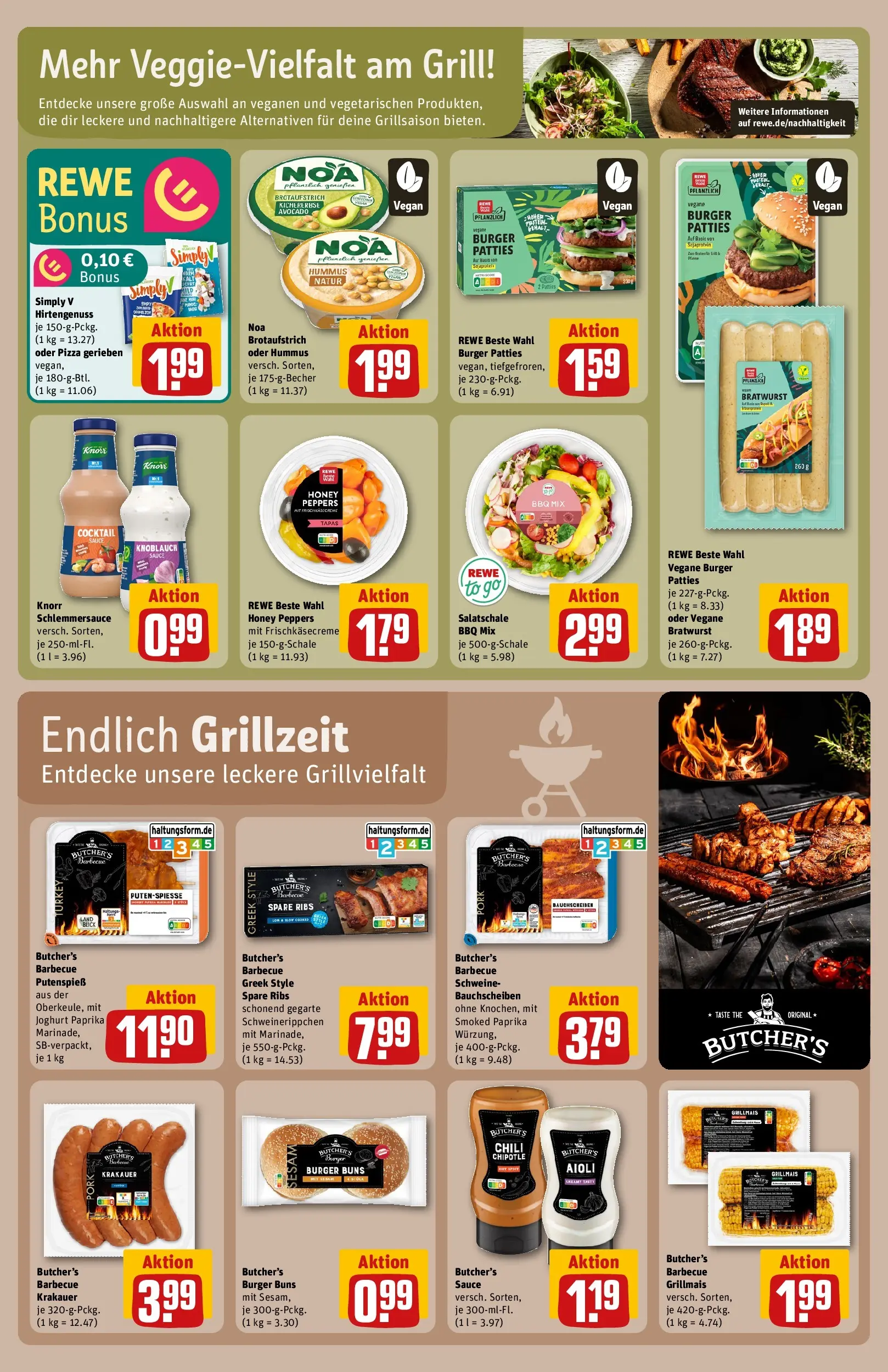 REWE Prospekt ab 10.05.2026 zum Blättern » Angebote | Seite: 25 | Produkte: Bratwurst, Knorr, Knoblauch, Chili
