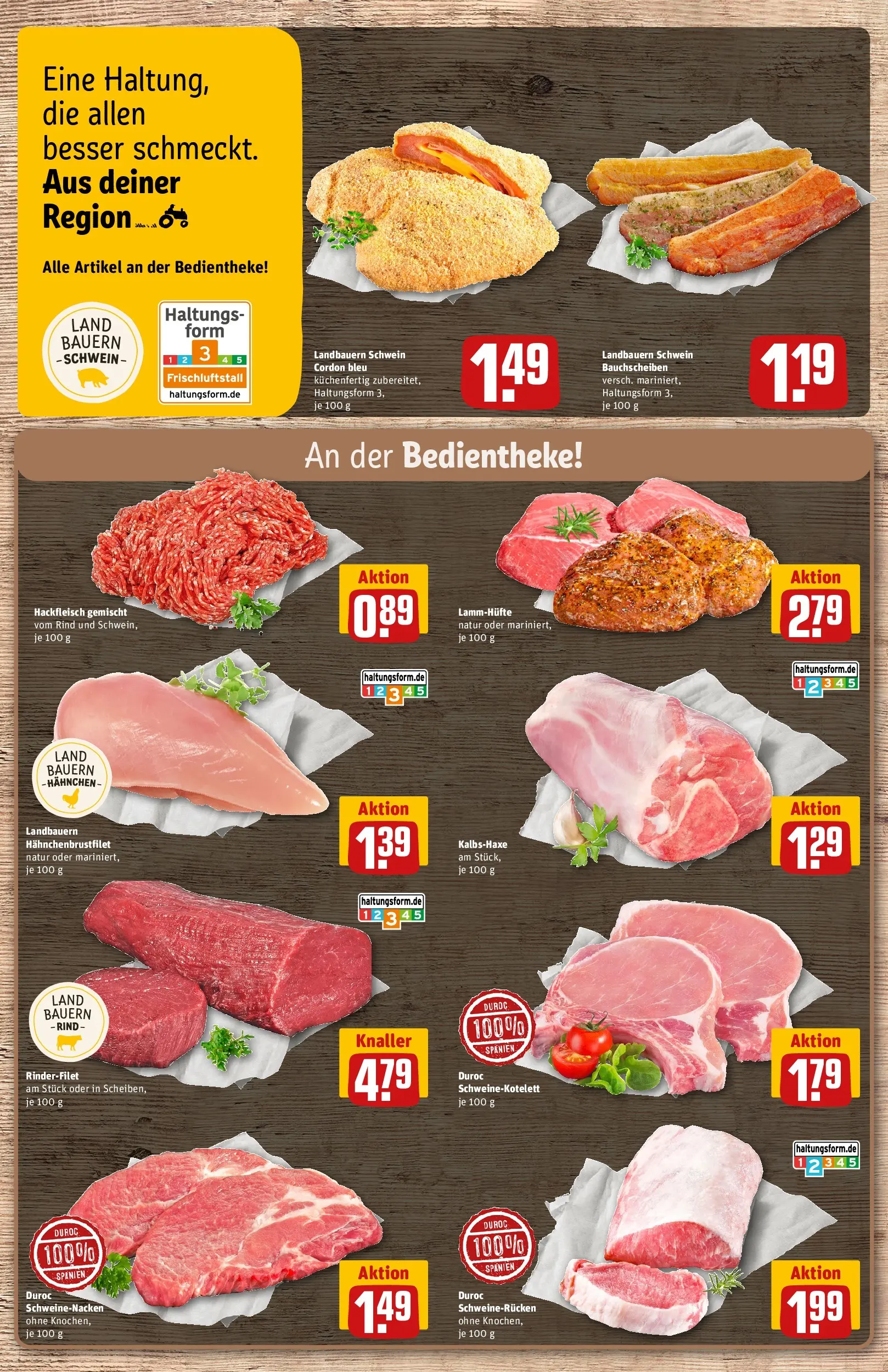 REWE Prospekt ab 10.05.2026 zum Blättern » Angebote | Seite: 11 | Produkte: Hahnchen, Rinderfilet, Schweinenacken, Hackfleisch