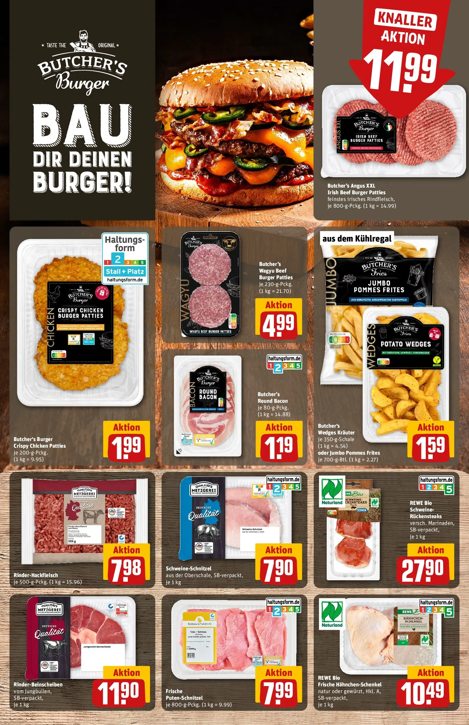 REWE Prospekt ab 10.05.2026 zum Blättern » Angebote | Seite: 10 | Produkte: Pommes, Schnitzel, Kartoffeln, Hackfleisch