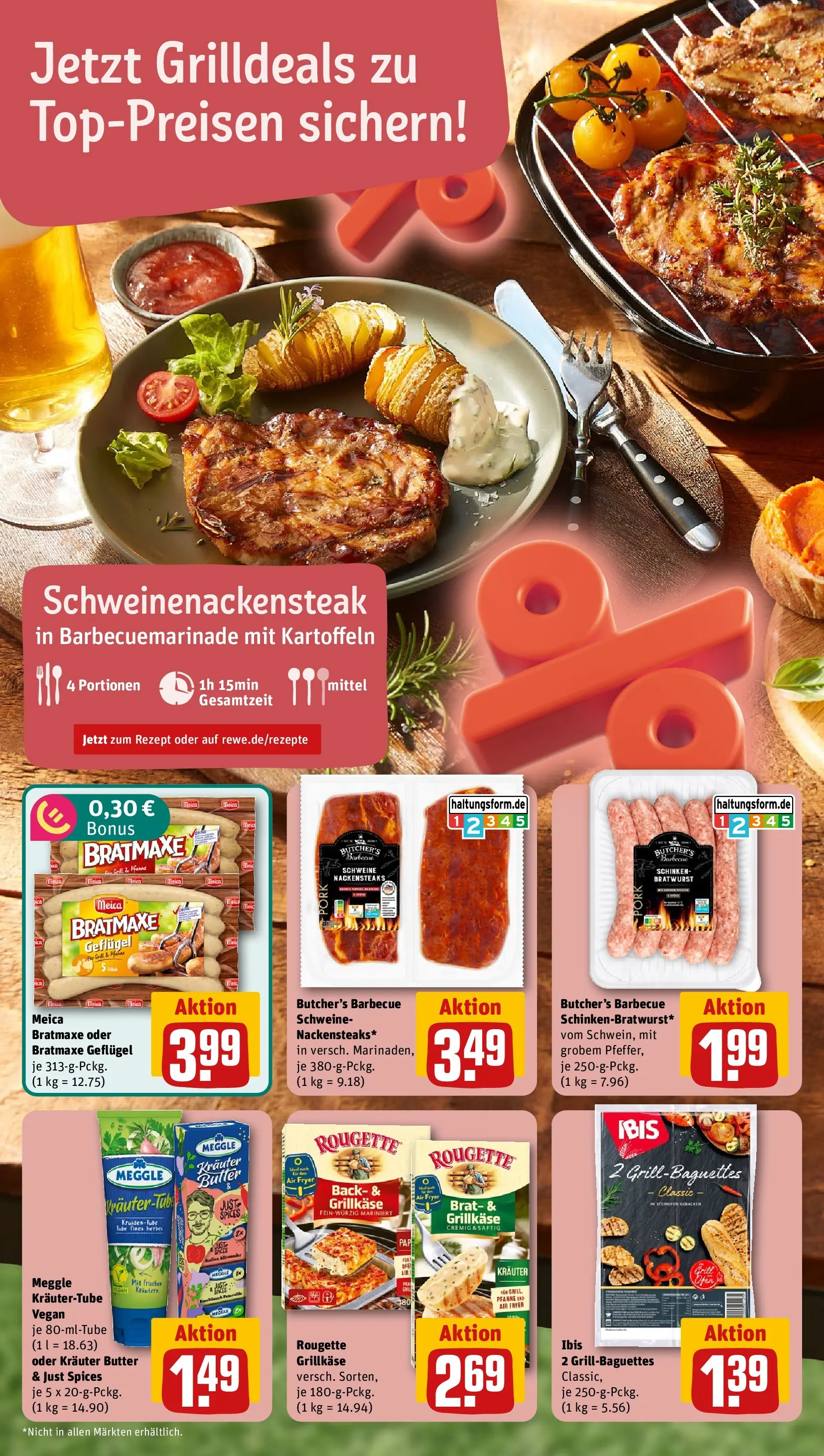 REWE Prospekt ab 10.05.2026 zum Blättern » Angebote | Seite: 4 | Produkte: Baguette, Meica, Kartoffeln, Steak