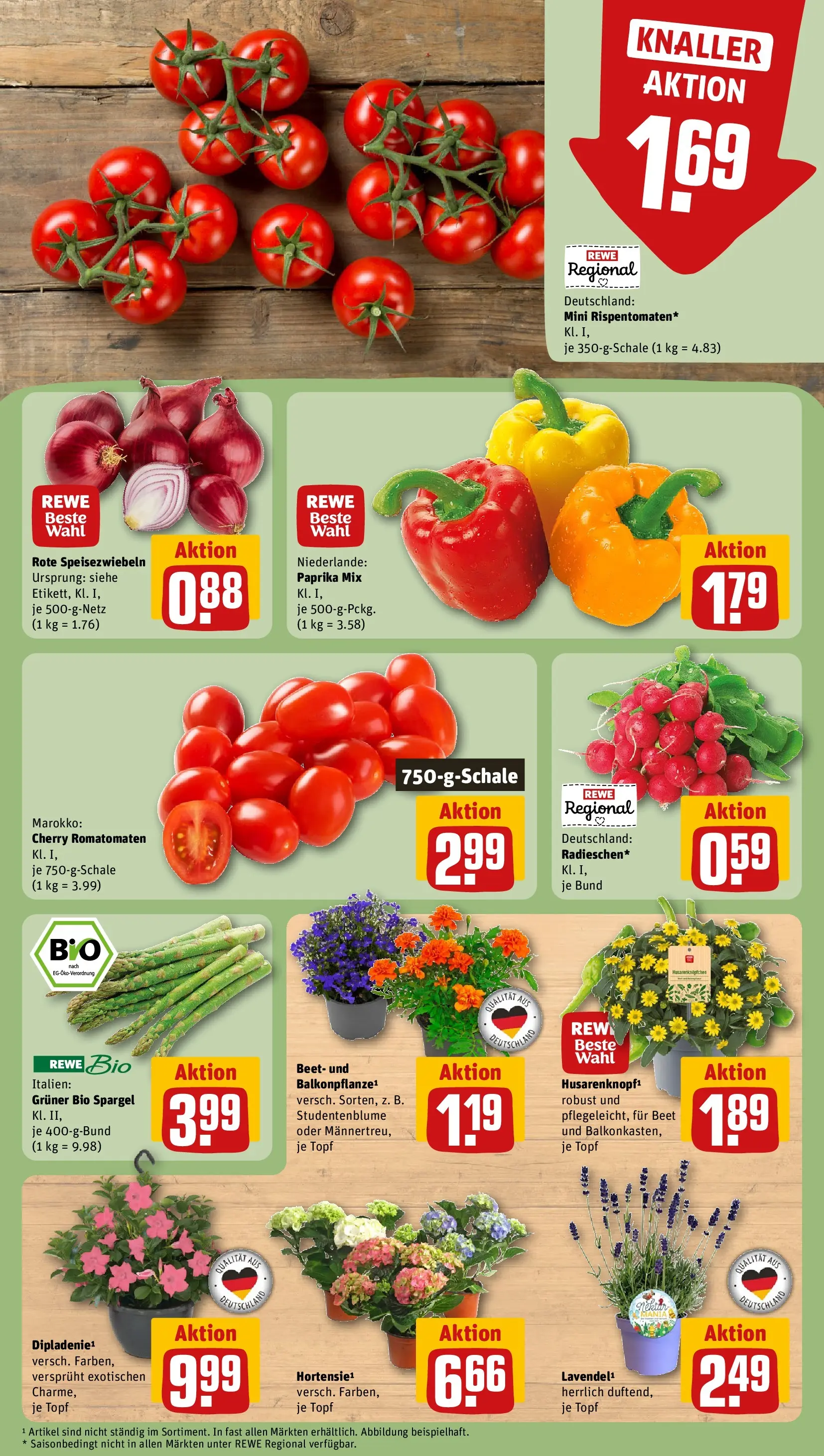 REWE Prospekt ab 10.05.2026 zum Blättern » Angebote | Seite: 7 | Produkte: Spargel, Paprika