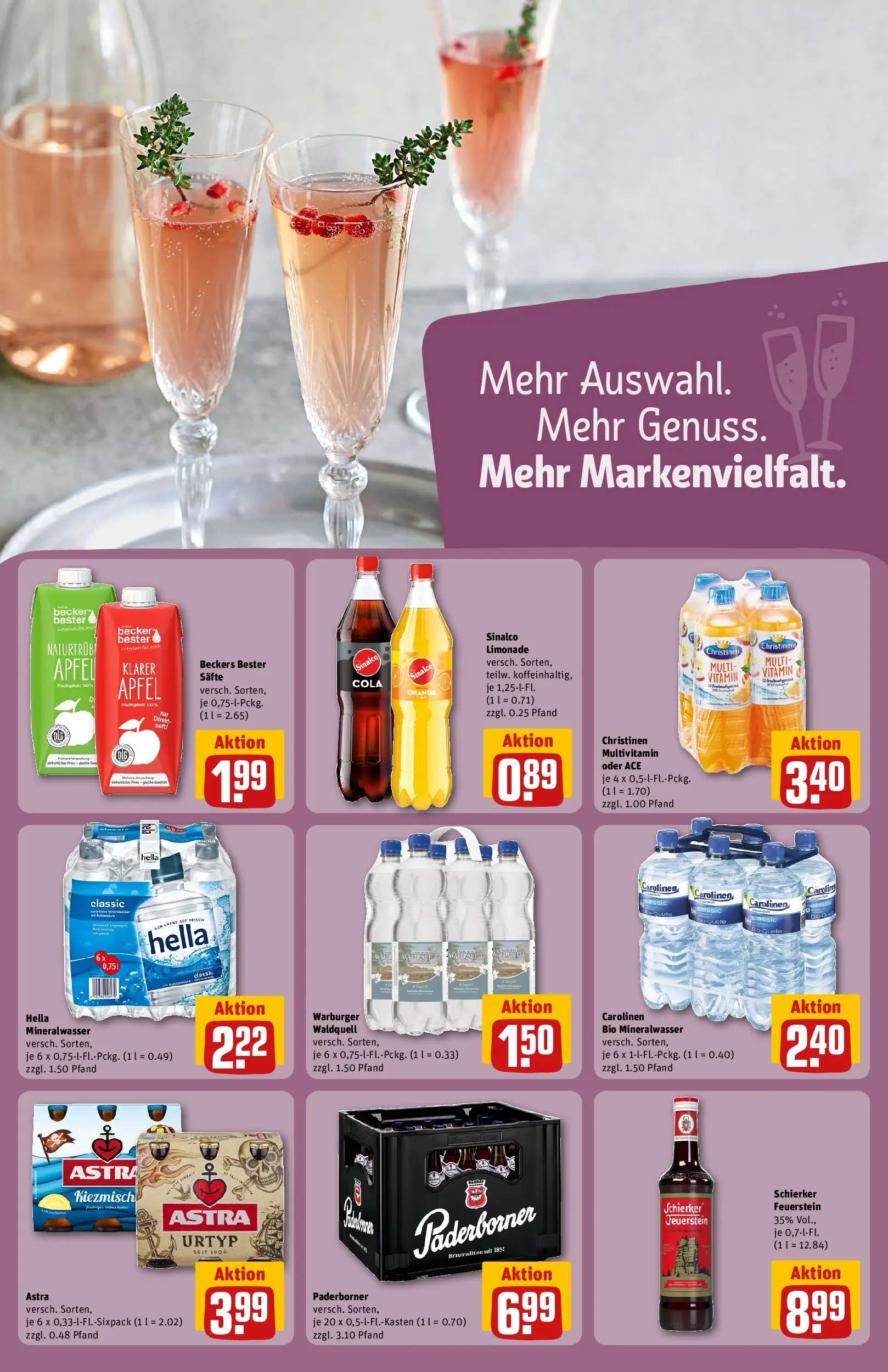 REWE Prospekt ab 10.05.2026 zum Blättern » Angebote | Seite: 19 | Produkte: Sinalco, Astra, Mineralwasser, Hella